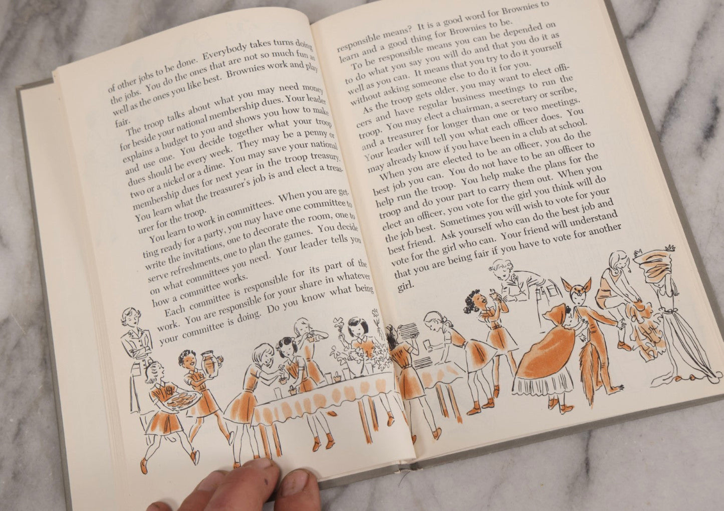 Lot 316 - Pair Of Vintage Scouting Handbooks Including "Wolf Cub Scout Book" 1960 And "Brownie Scout Handbook" 1955