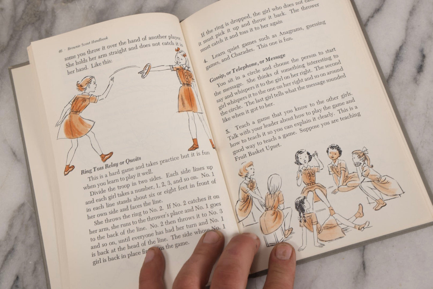 Lot 316 - Pair Of Vintage Scouting Handbooks Including "Wolf Cub Scout Book" 1960 And "Brownie Scout Handbook" 1955