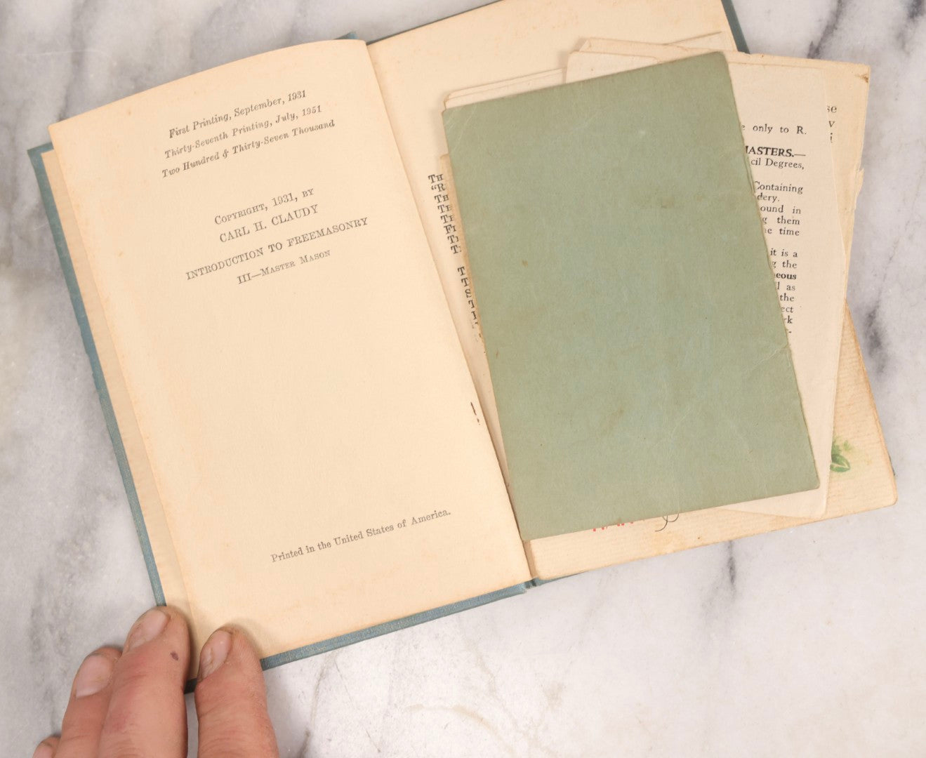 Lot 318 - Grouping Of Six Antique And Vintage Books Including Freemasonry Manual, Medical Text, Technical Manual, Dictionary, Biblical History, And Classic Literature, 1877-1951