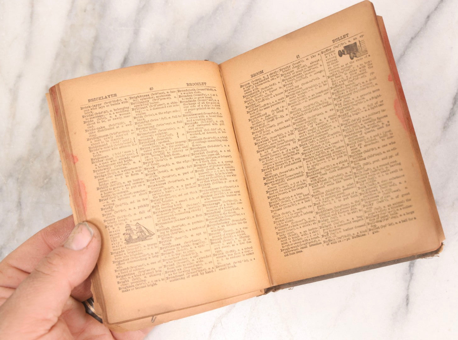 Lot 318 - Grouping Of Six Antique And Vintage Books Including Freemasonry Manual, Medical Text, Technical Manual, Dictionary, Biblical History, And Classic Literature, 1877-1951