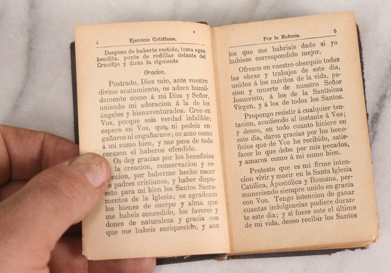 Lot 320 - "Tesoro Del Cristiano" ("Treasure Of The Christian") Antique Spanish Catholic Prayer Book By Rdo P. Santiago De Guatemala, Published By Benziger & Co., Einsiedeln, Switzerland, Circa 1888