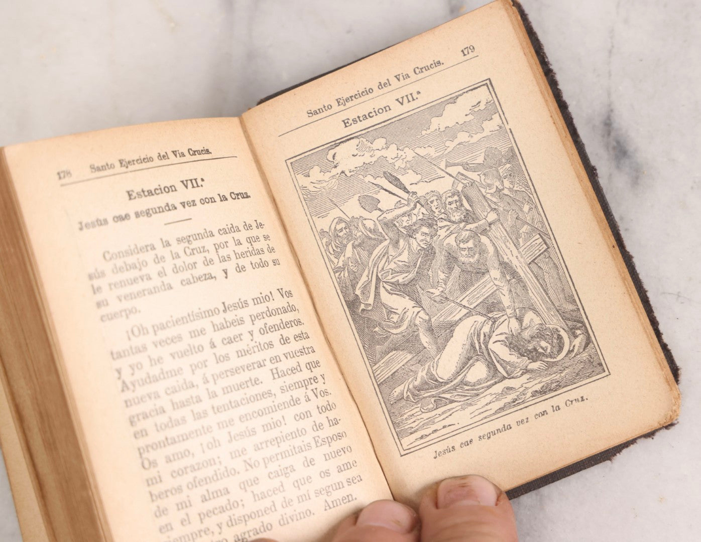 Lot 320 - "Tesoro Del Cristiano" ("Treasure Of The Christian") Antique Spanish Catholic Prayer Book By Rdo P. Santiago De Guatemala, Published By Benziger & Co., Einsiedeln, Switzerland, Circa 1888