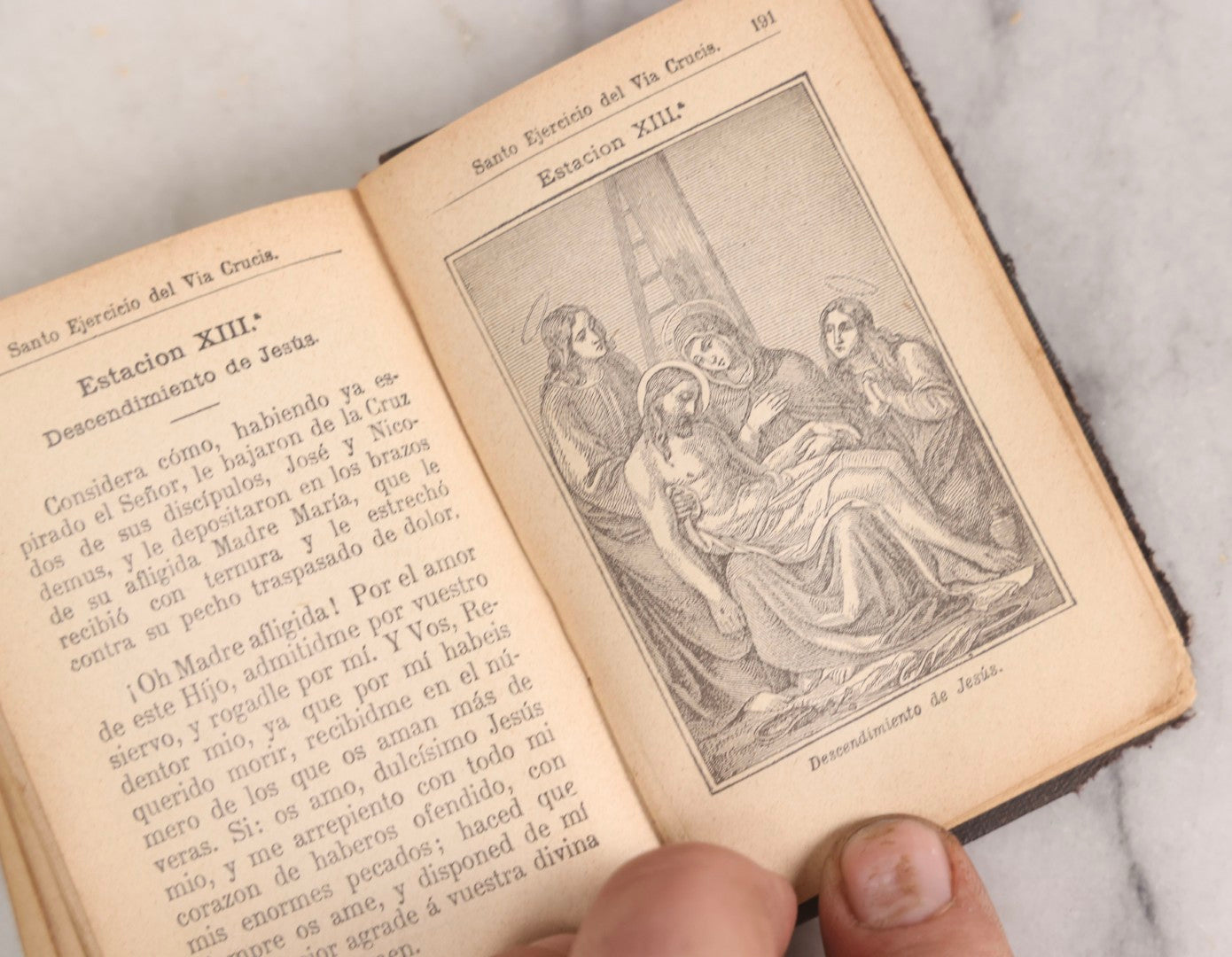 Lot 320 - "Tesoro Del Cristiano" ("Treasure Of The Christian") Antique Spanish Catholic Prayer Book By Rdo P. Santiago De Guatemala, Published By Benziger & Co., Einsiedeln, Switzerland, Circa 1888