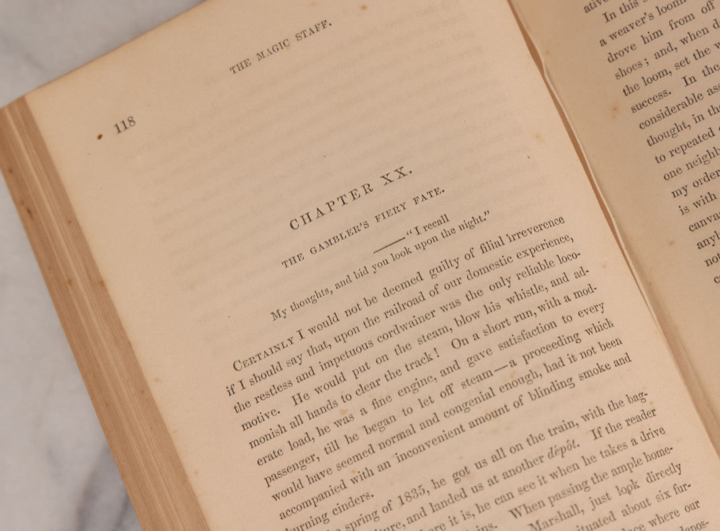 Lot 003 - "The Magic Staff; An Autobiography Of Andrew Jackson Davis" Antique Spiritualist Biography, Published By J.S. Brown & Co., New York, 1857