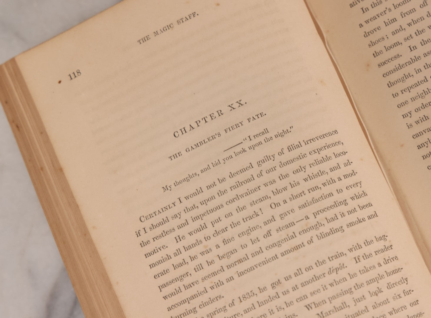 Lot 003 - "The Magic Staff; An Autobiography Of Andrew Jackson Davis" Antique Spiritualist Biography, Published By J.S. Brown & Co., New York, 1857