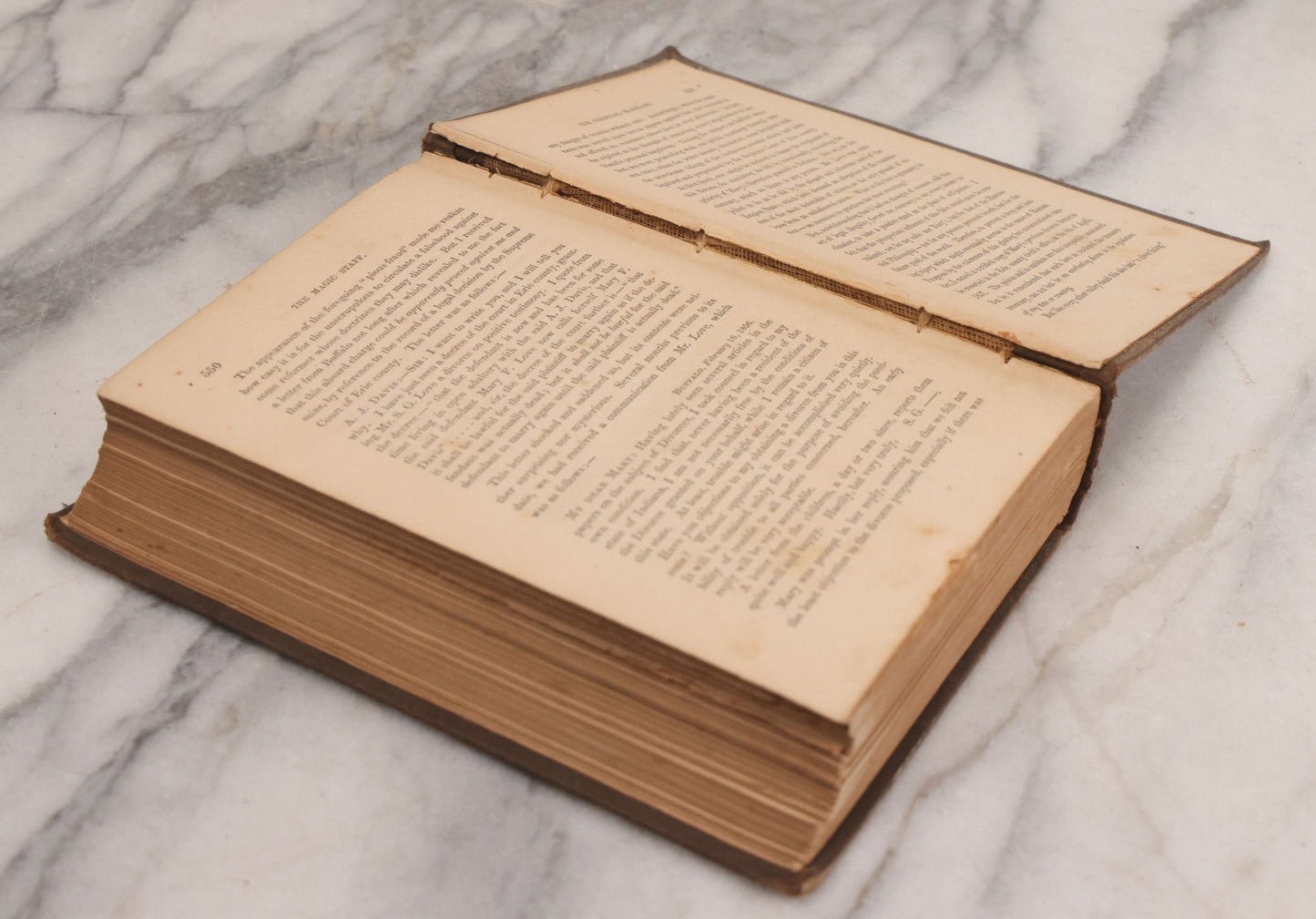 Lot 003 - "The Magic Staff; An Autobiography Of Andrew Jackson Davis" Antique Spiritualist Biography, Published By J.S. Brown & Co., New York, 1857