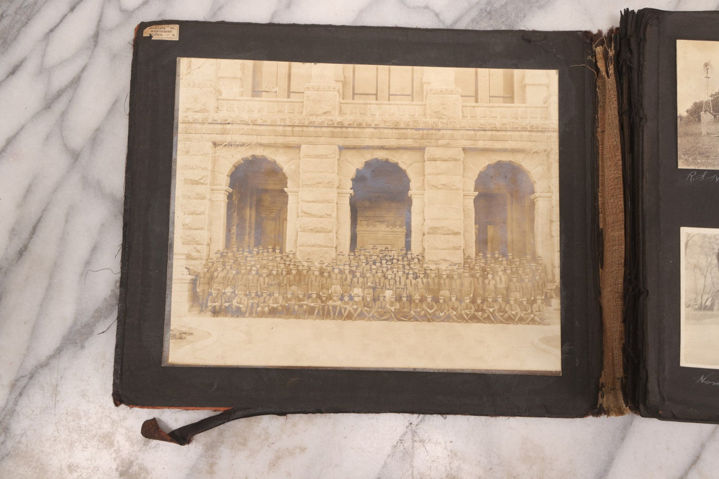 Lot 006 - Important Antique Snapshot Photo Album With 500+ Photographs Depicting American Life Leading Up To World War I, Ohio State University 1913, Great Flood Of 1913, Camp Taliaferro Flight Training, And European Service 1918