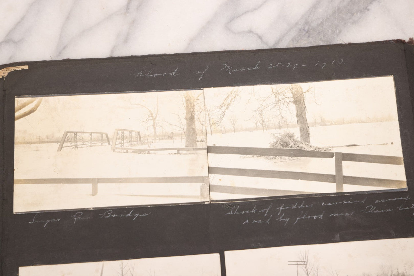 Lot 006 - Important Antique Snapshot Photo Album With 500+ Photographs Depicting American Life Leading Up To World War I, Ohio State University 1913, Great Flood Of 1913, Camp Taliaferro Flight Training, And European Service 1918