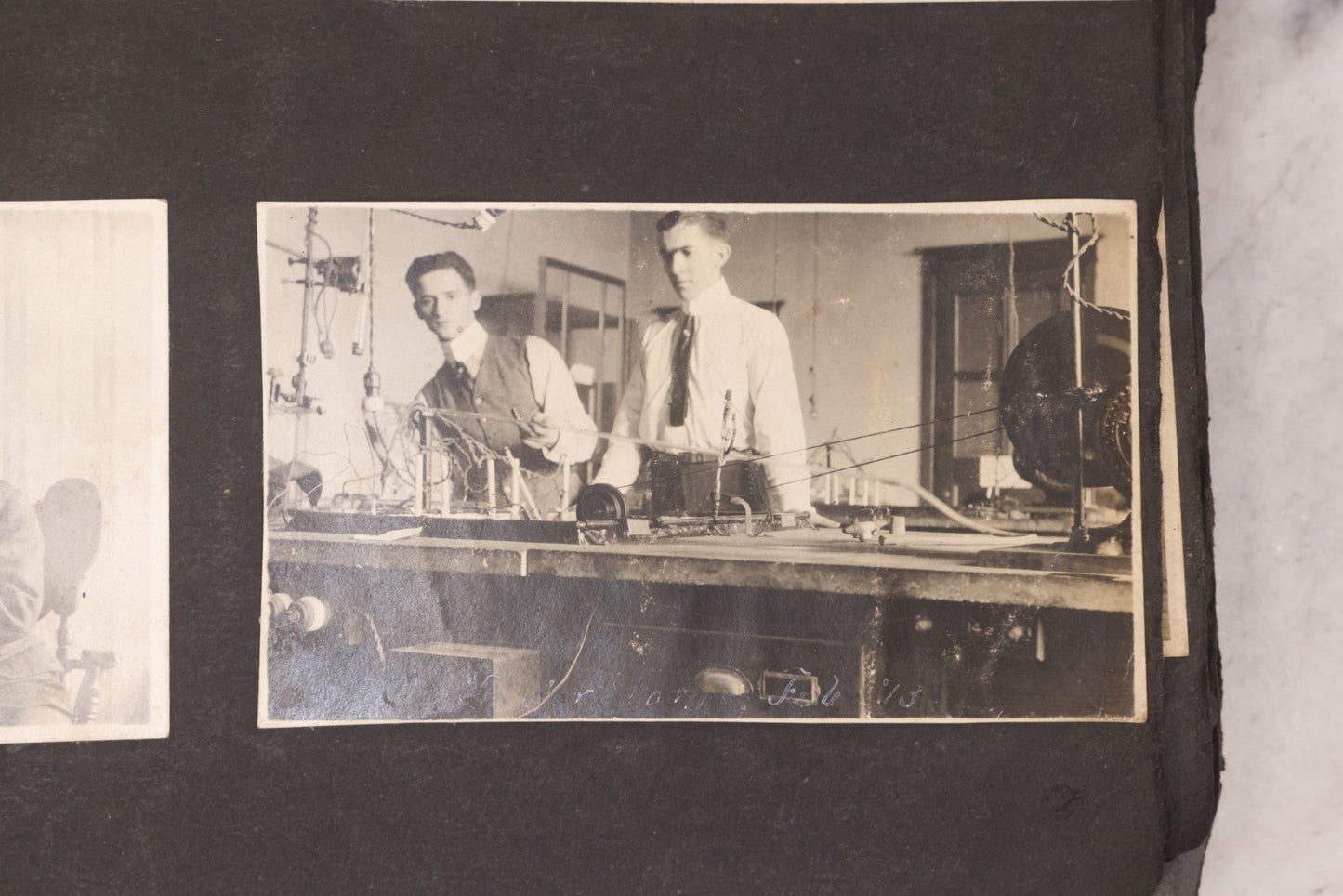 Lot 006 - Important Antique Snapshot Photo Album With 500+ Photographs Depicting American Life Leading Up To World War I, Ohio State University 1913, Great Flood Of 1913, Camp Taliaferro Flight Training, And European Service 1918