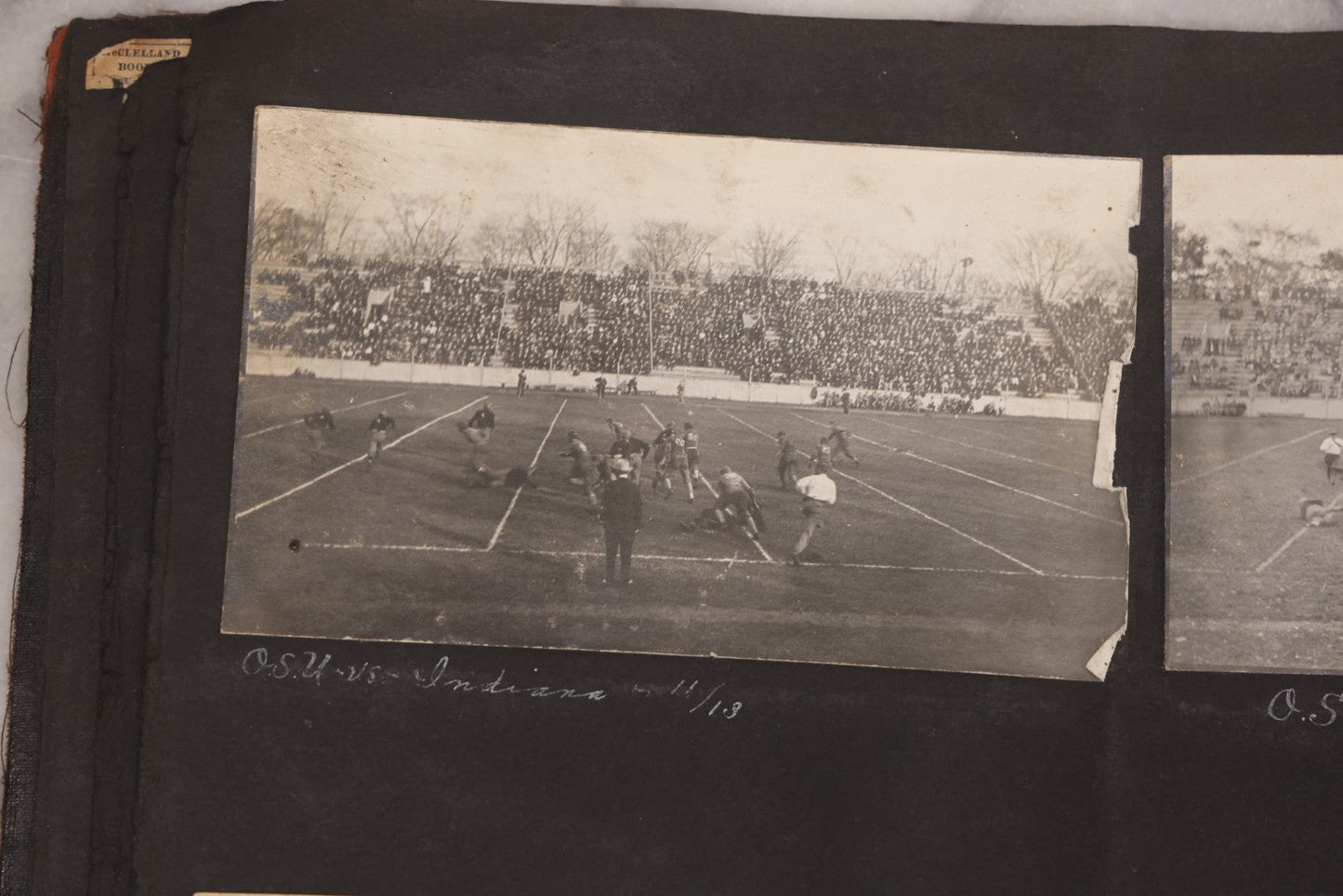 Lot 006 - Important Antique Snapshot Photo Album With 500+ Photographs Depicting American Life Leading Up To World War I, Ohio State University 1913, Great Flood Of 1913, Camp Taliaferro Flight Training, And European Service 1918