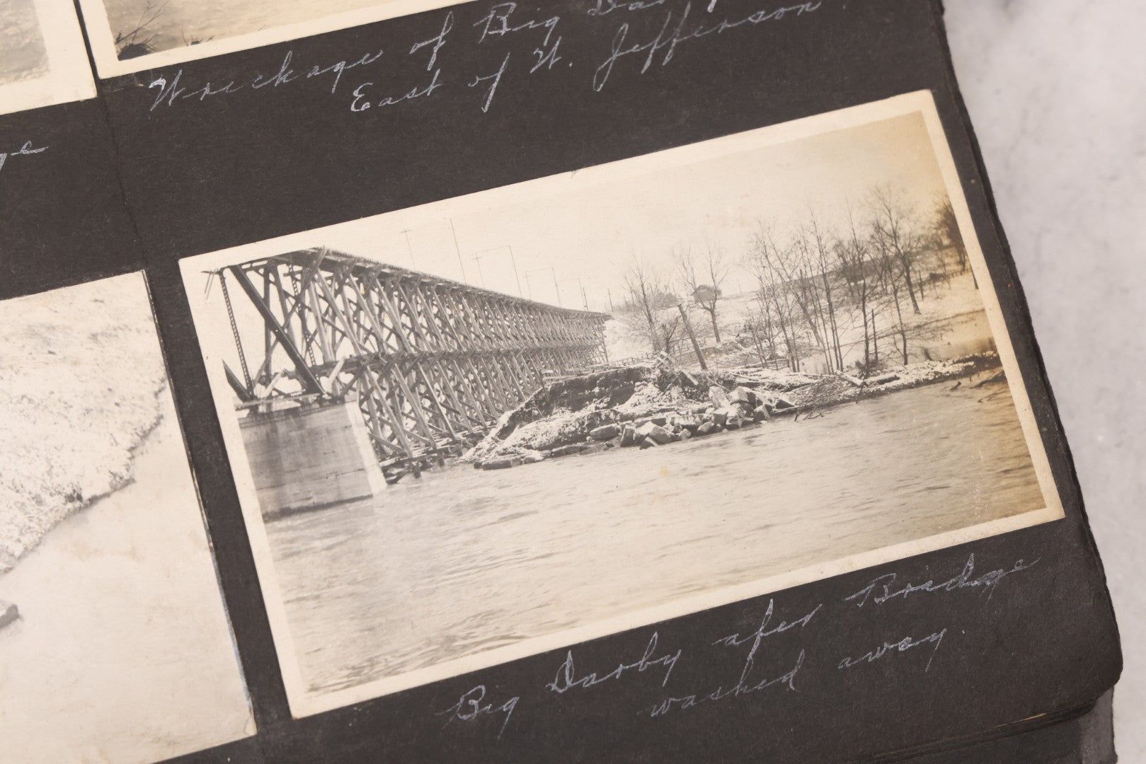 Lot 006 - Important Antique Snapshot Photo Album With 500+ Photographs Depicting American Life Leading Up To World War I, Ohio State University 1913, Great Flood Of 1913, Camp Taliaferro Flight Training, And European Service 1918
