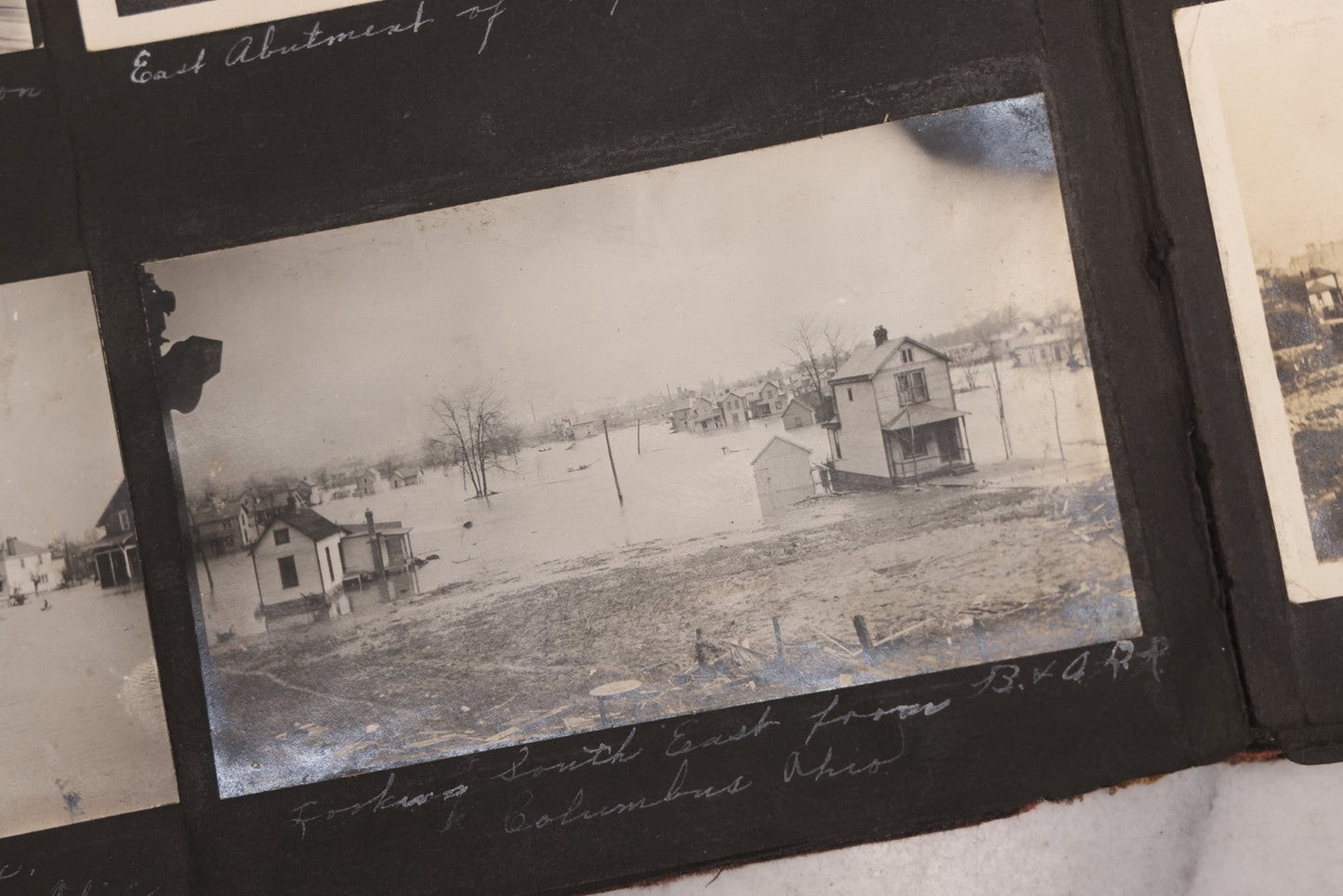 Lot 006 - Important Antique Snapshot Photo Album With 500+ Photographs Depicting American Life Leading Up To World War I, Ohio State University 1913, Great Flood Of 1913, Camp Taliaferro Flight Training, And European Service 1918