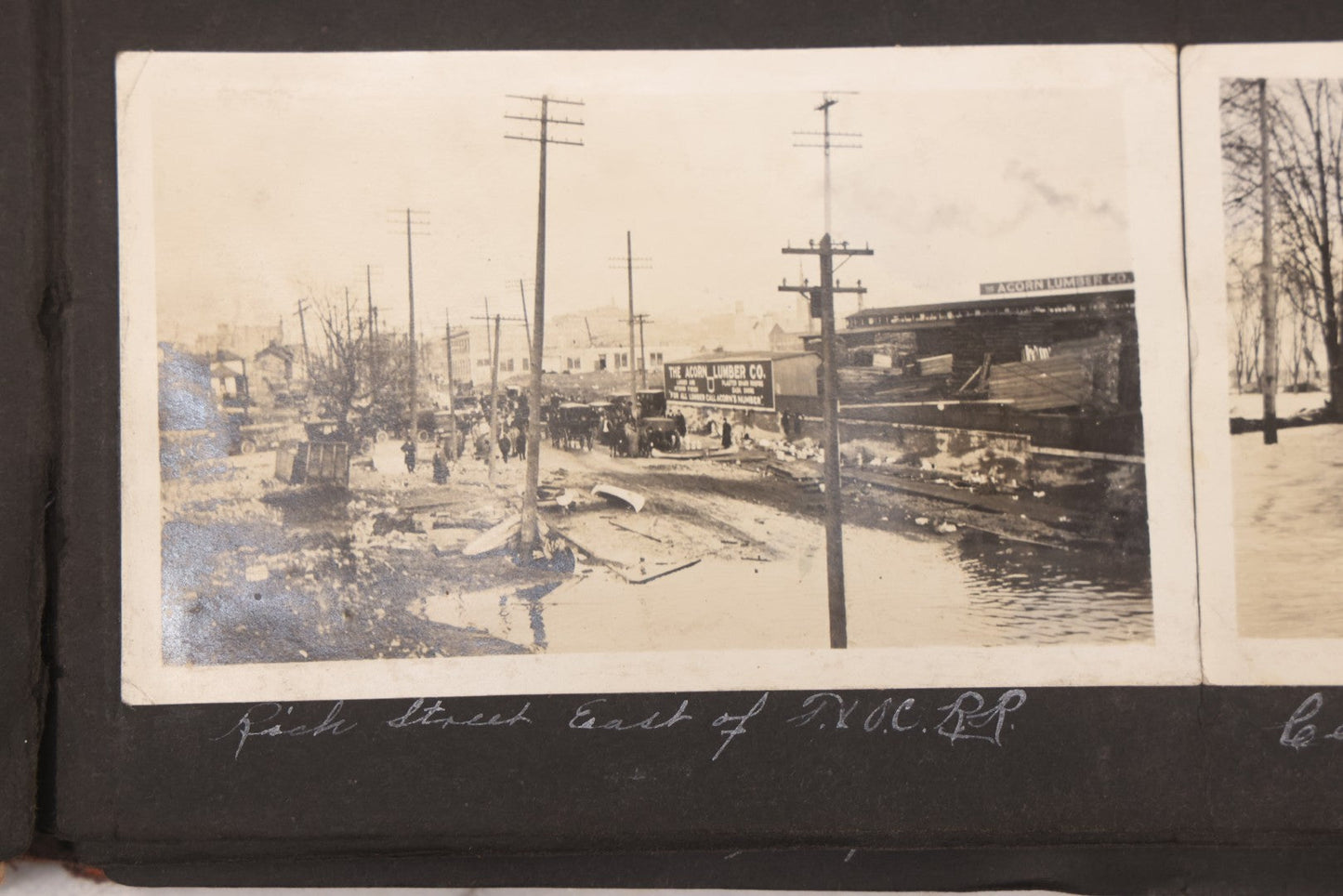 Lot 006 - Important Antique Snapshot Photo Album With 500+ Photographs Depicting American Life Leading Up To World War I, Ohio State University 1913, Great Flood Of 1913, Camp Taliaferro Flight Training, And European Service 1918