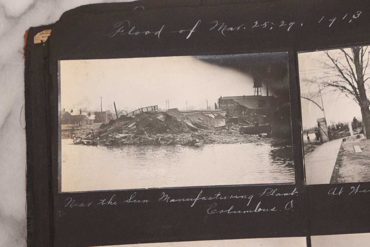 Lot 006 - Important Antique Snapshot Photo Album With 500+ Photographs Depicting American Life Leading Up To World War I, Ohio State University 1913, Great Flood Of 1913, Camp Taliaferro Flight Training, And European Service 1918