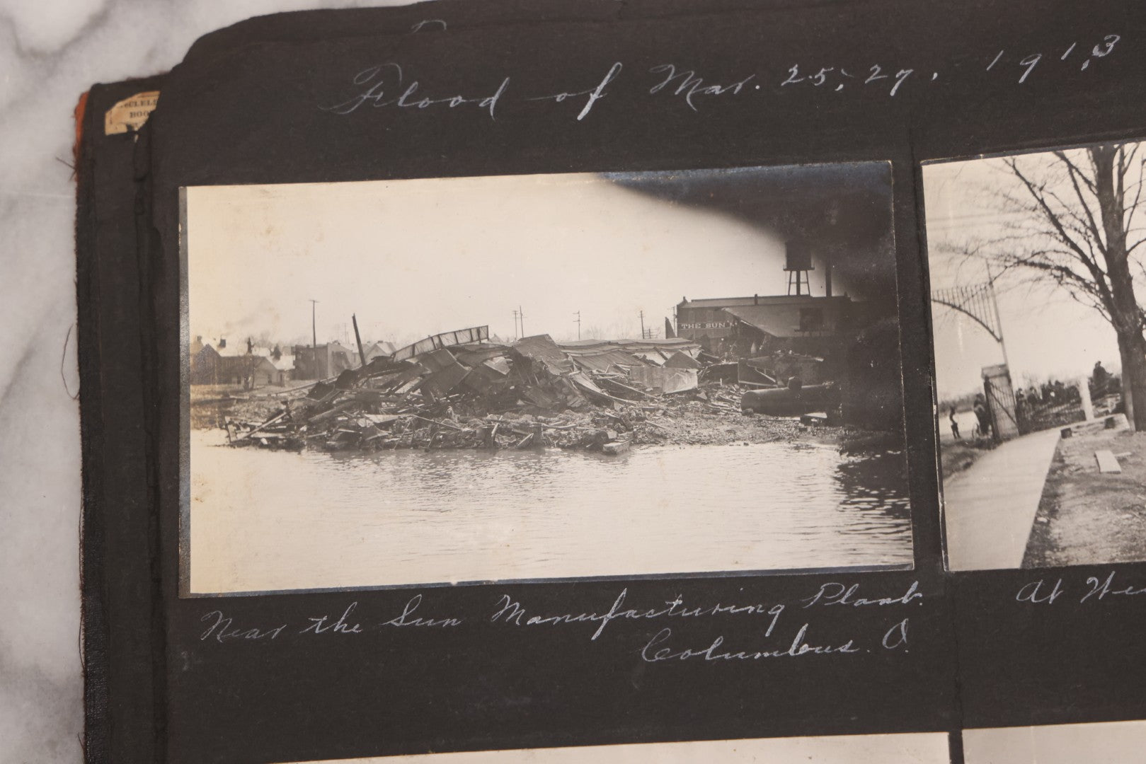 Lot 006 - Important Antique Snapshot Photo Album With 500+ Photographs Depicting American Life Leading Up To World War I, Ohio State University 1913, Great Flood Of 1913, Camp Taliaferro Flight Training, And European Service 1918