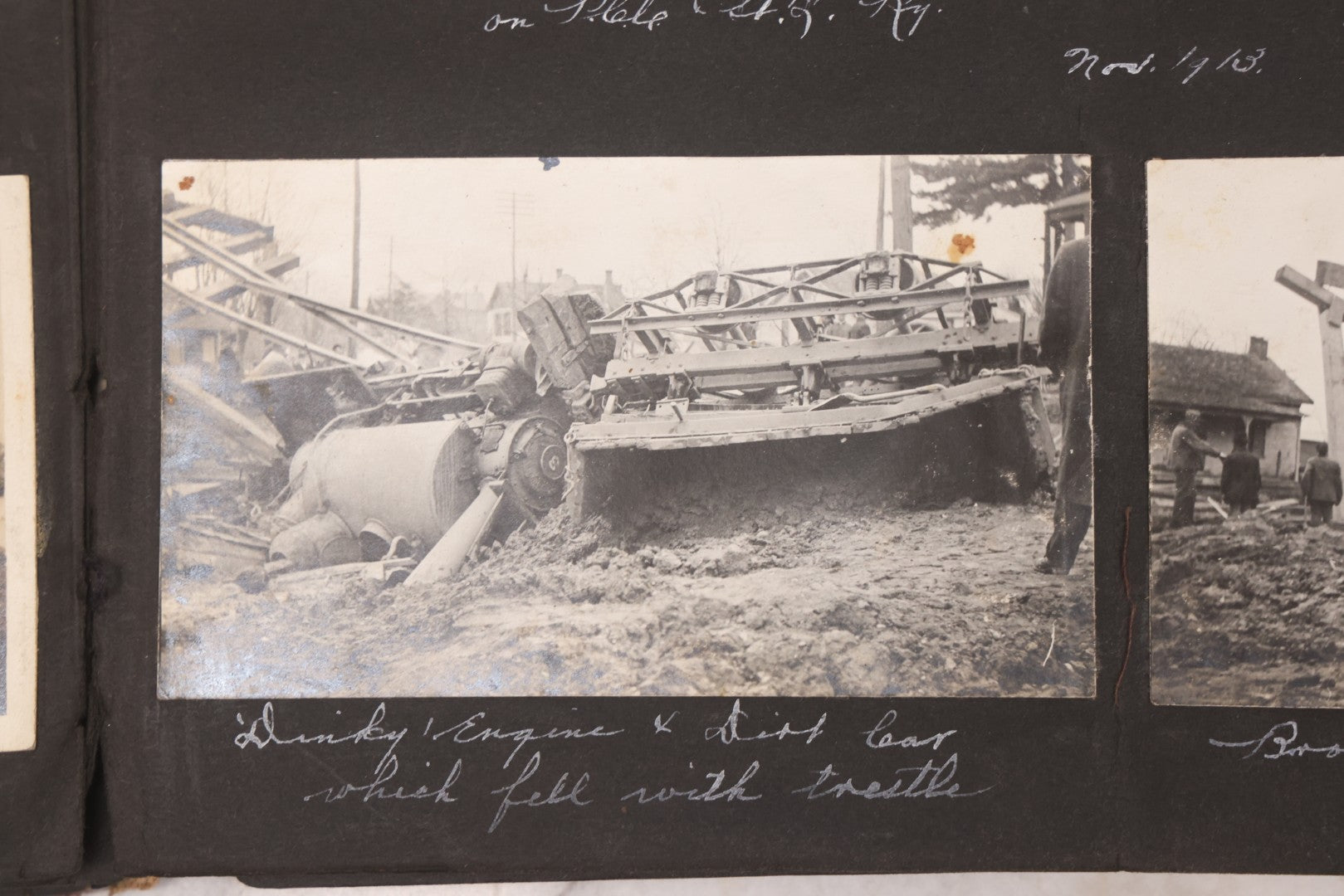 Lot 006 - Important Antique Snapshot Photo Album With 500+ Photographs Depicting American Life Leading Up To World War I, Ohio State University 1913, Great Flood Of 1913, Camp Taliaferro Flight Training, And European Service 1918