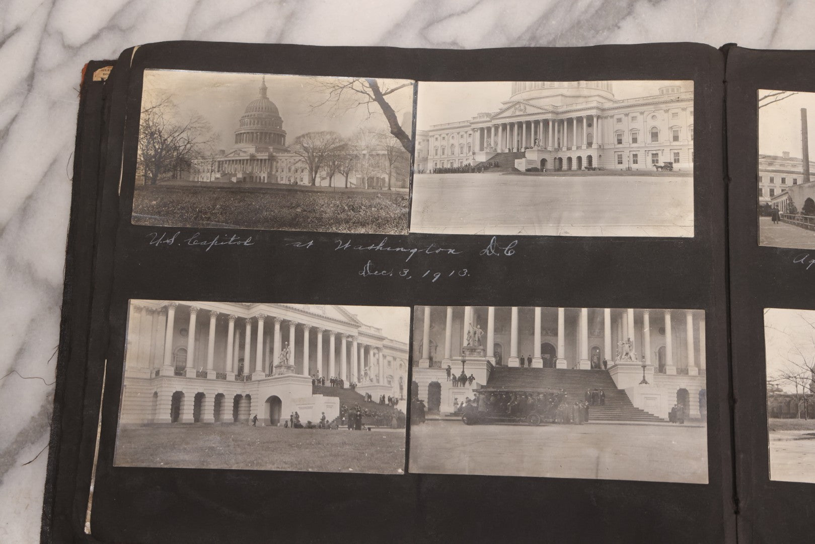 Lot 006 - Important Antique Snapshot Photo Album With 500+ Photographs Depicting American Life Leading Up To World War I, Ohio State University 1913, Great Flood Of 1913, Camp Taliaferro Flight Training, And European Service 1918