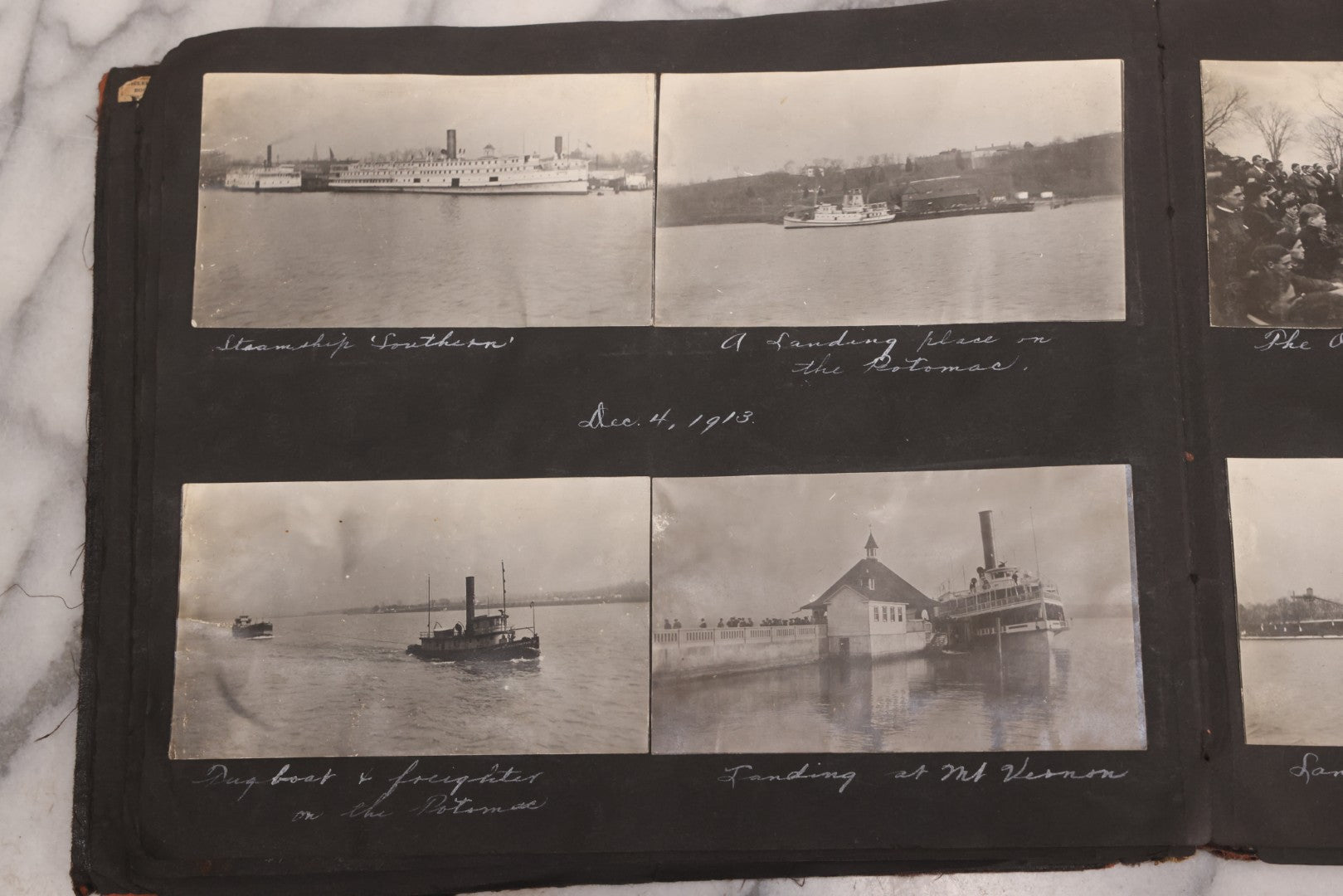 Lot 006 - Important Antique Snapshot Photo Album With 500+ Photographs Depicting American Life Leading Up To World War I, Ohio State University 1913, Great Flood Of 1913, Camp Taliaferro Flight Training, And European Service 1918