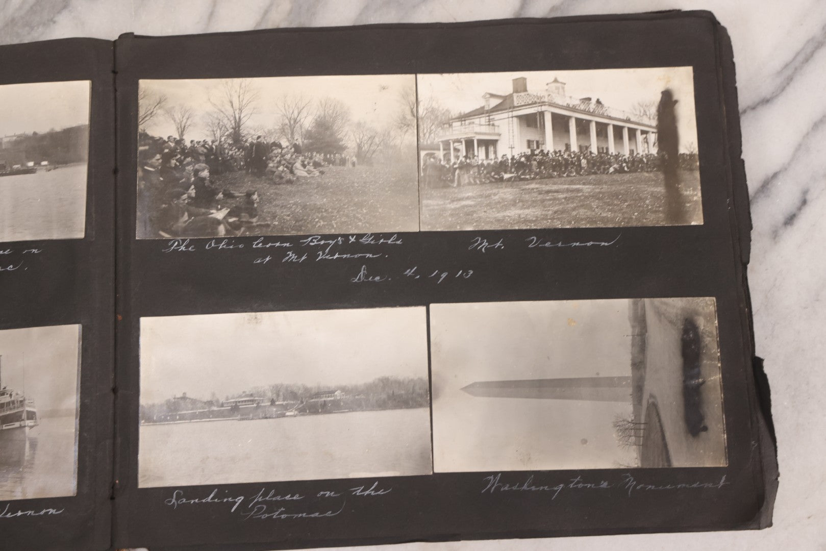 Lot 006 - Important Antique Snapshot Photo Album With 500+ Photographs Depicting American Life Leading Up To World War I, Ohio State University 1913, Great Flood Of 1913, Camp Taliaferro Flight Training, And European Service 1918