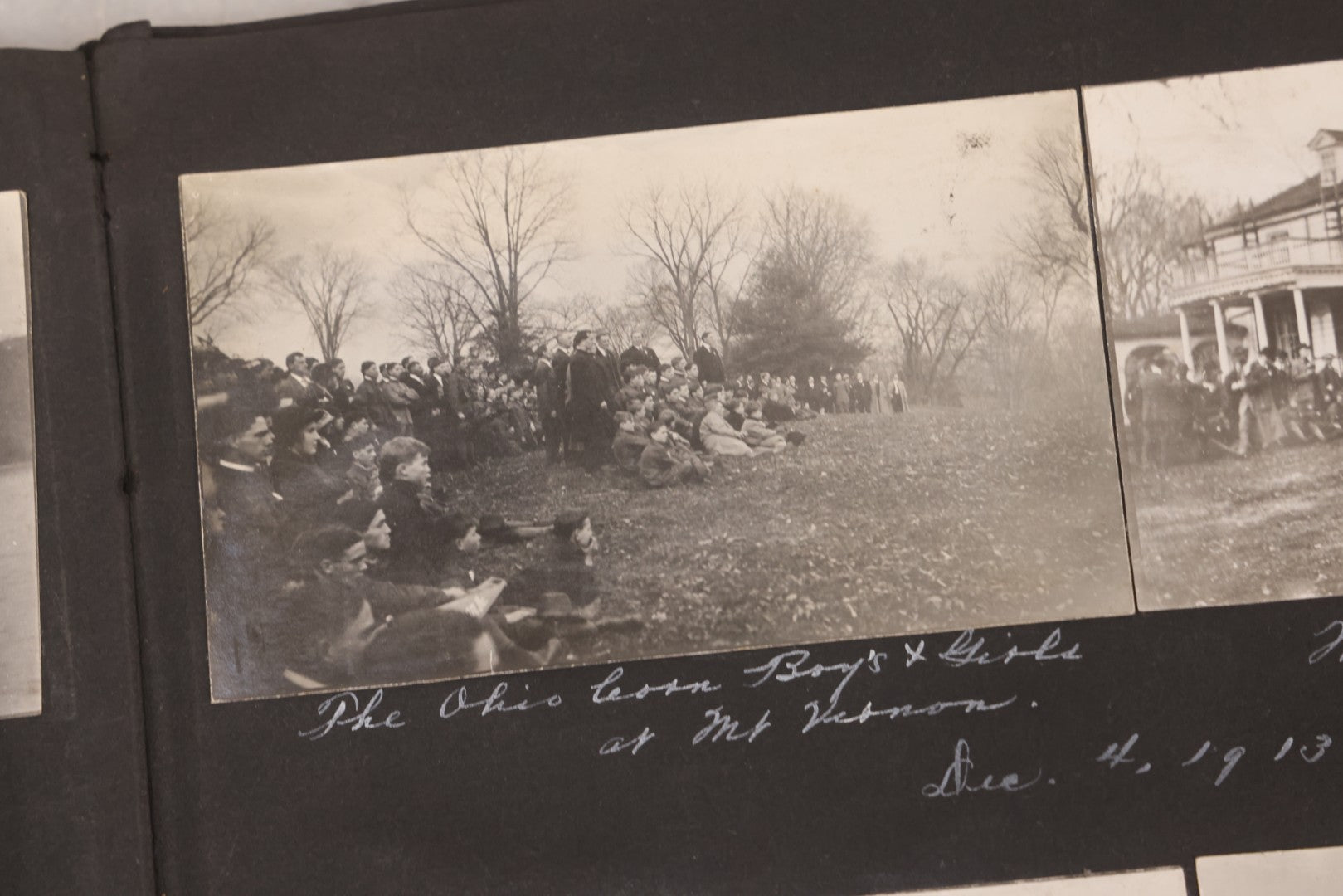 Lot 006 - Important Antique Snapshot Photo Album With 500+ Photographs Depicting American Life Leading Up To World War I, Ohio State University 1913, Great Flood Of 1913, Camp Taliaferro Flight Training, And European Service 1918