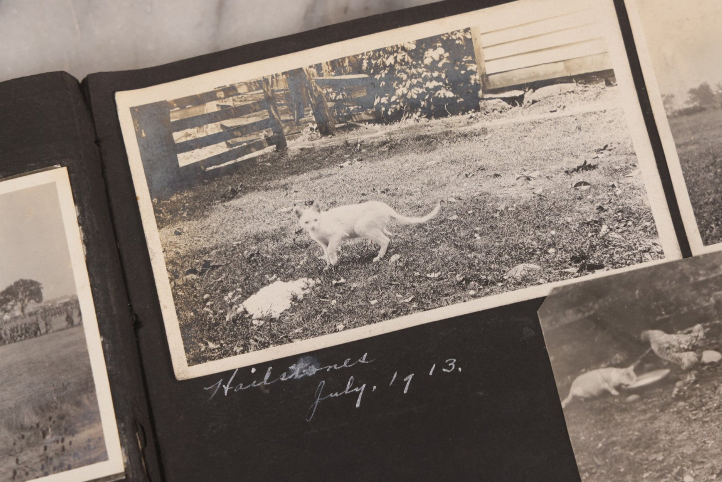 Lot 006 - Important Antique Snapshot Photo Album With 500+ Photographs Depicting American Life Leading Up To World War I, Ohio State University 1913, Great Flood Of 1913, Camp Taliaferro Flight Training, And European Service 1918