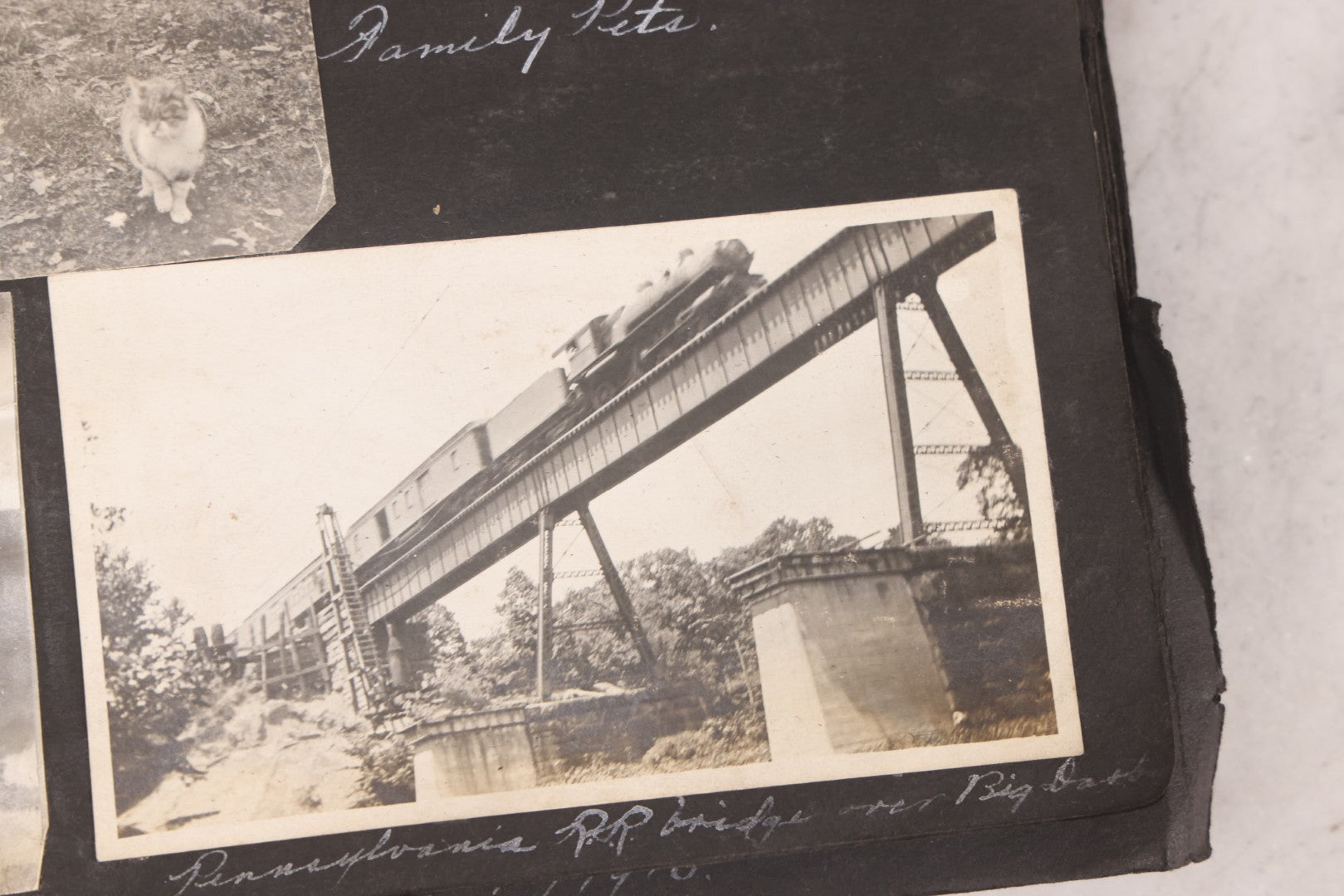 Lot 006 - Important Antique Snapshot Photo Album With 500+ Photographs Depicting American Life Leading Up To World War I, Ohio State University 1913, Great Flood Of 1913, Camp Taliaferro Flight Training, And European Service 1918