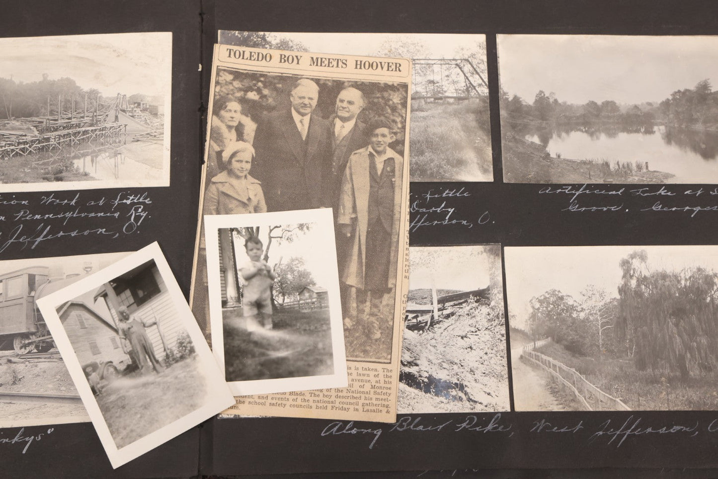 Lot 006 - Important Antique Snapshot Photo Album With 500+ Photographs Depicting American Life Leading Up To World War I, Ohio State University 1913, Great Flood Of 1913, Camp Taliaferro Flight Training, And European Service 1918