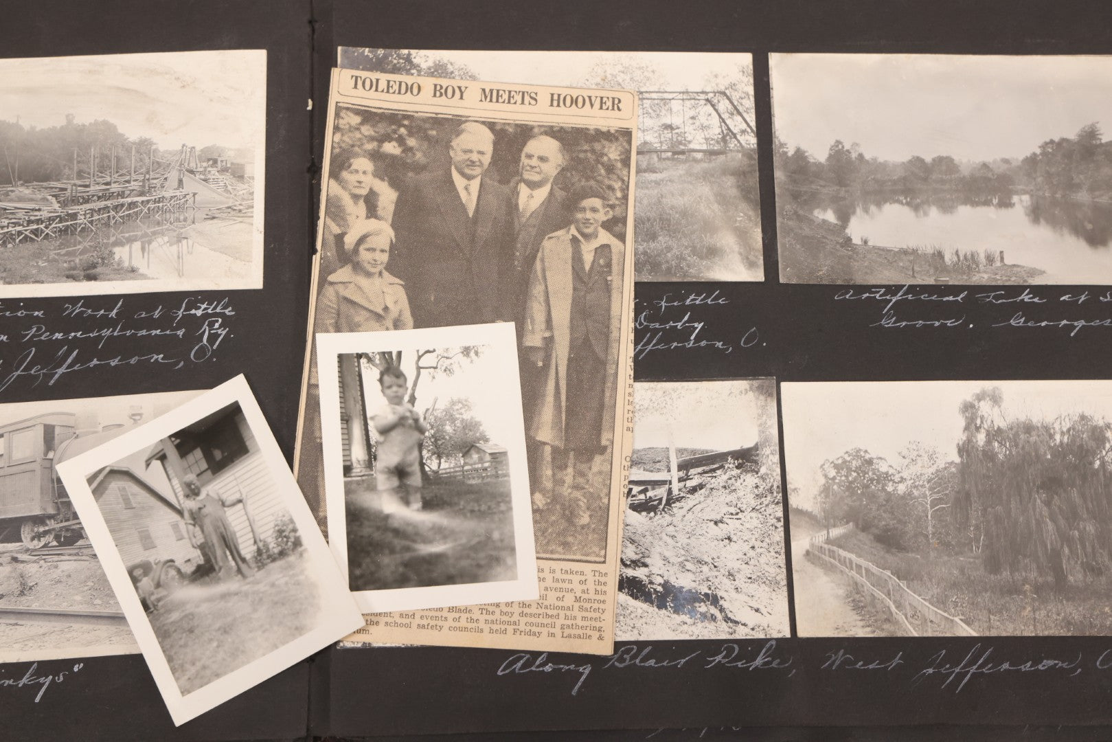 Lot 006 - Important Antique Snapshot Photo Album With 500+ Photographs Depicting American Life Leading Up To World War I, Ohio State University 1913, Great Flood Of 1913, Camp Taliaferro Flight Training, And European Service 1918
