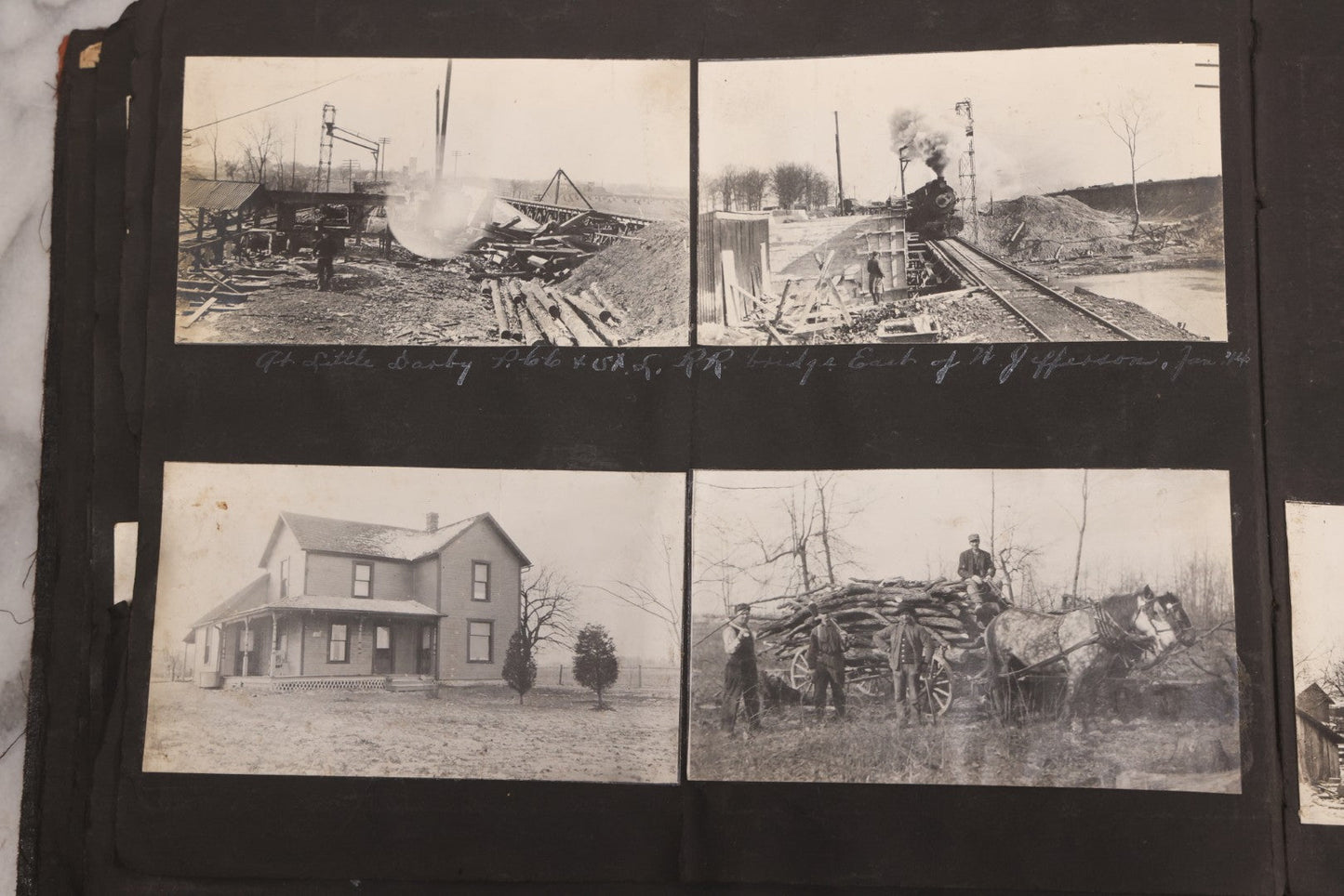 Lot 006 - Important Antique Snapshot Photo Album With 500+ Photographs Depicting American Life Leading Up To World War I, Ohio State University 1913, Great Flood Of 1913, Camp Taliaferro Flight Training, And European Service 1918