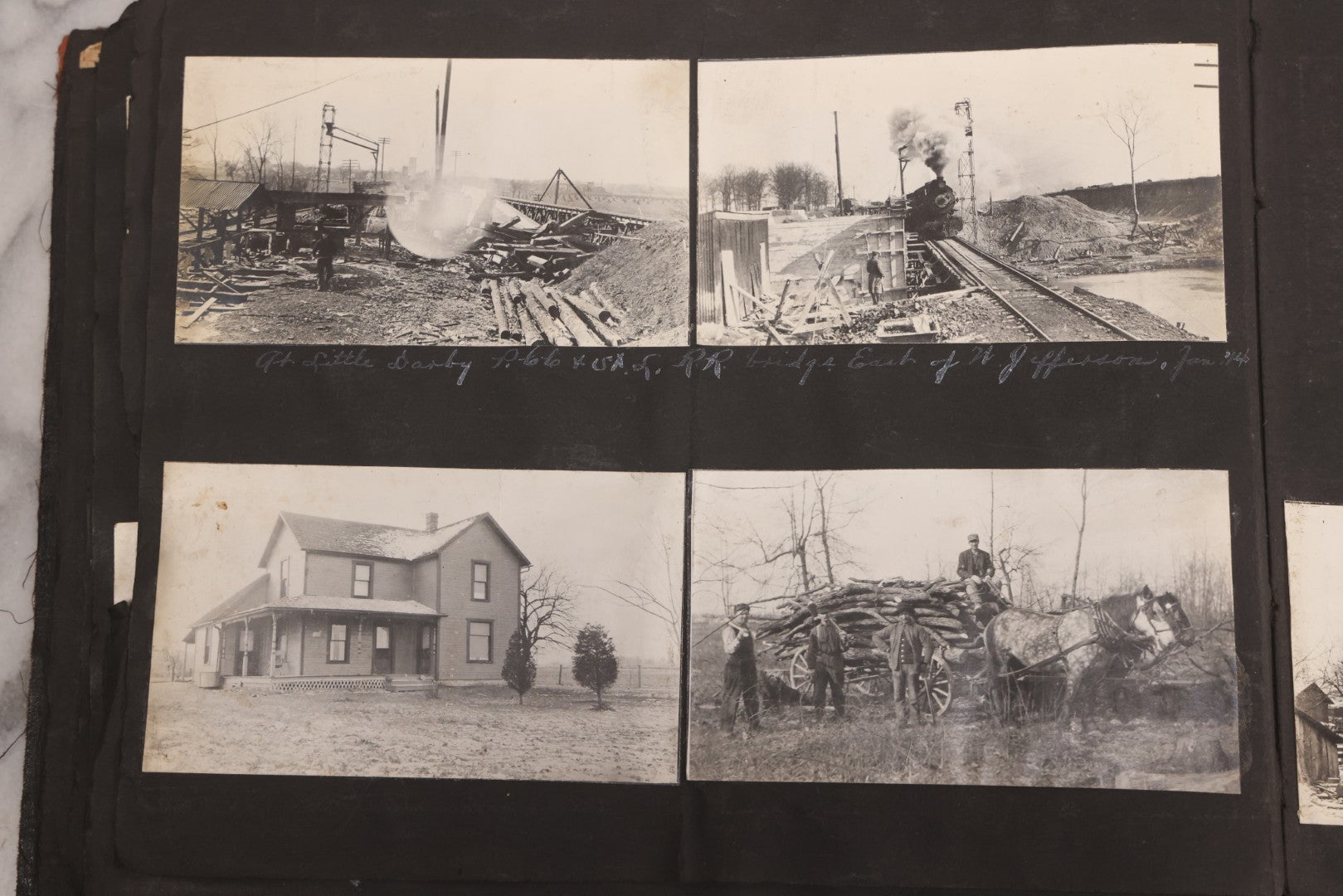 Lot 006 - Important Antique Snapshot Photo Album With 500+ Photographs Depicting American Life Leading Up To World War I, Ohio State University 1913, Great Flood Of 1913, Camp Taliaferro Flight Training, And European Service 1918