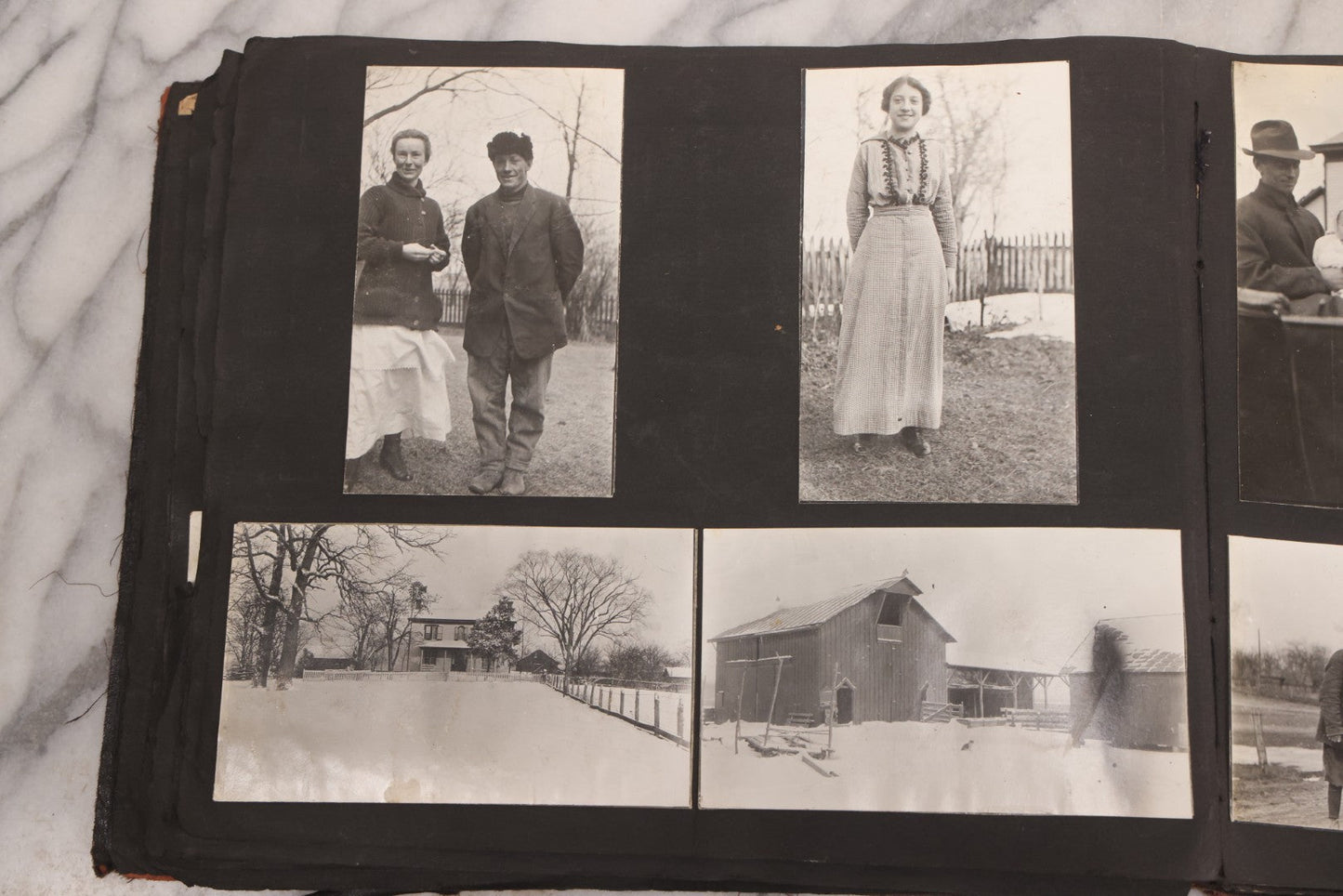 Lot 006 - Important Antique Snapshot Photo Album With 500+ Photographs Depicting American Life Leading Up To World War I, Ohio State University 1913, Great Flood Of 1913, Camp Taliaferro Flight Training, And European Service 1918