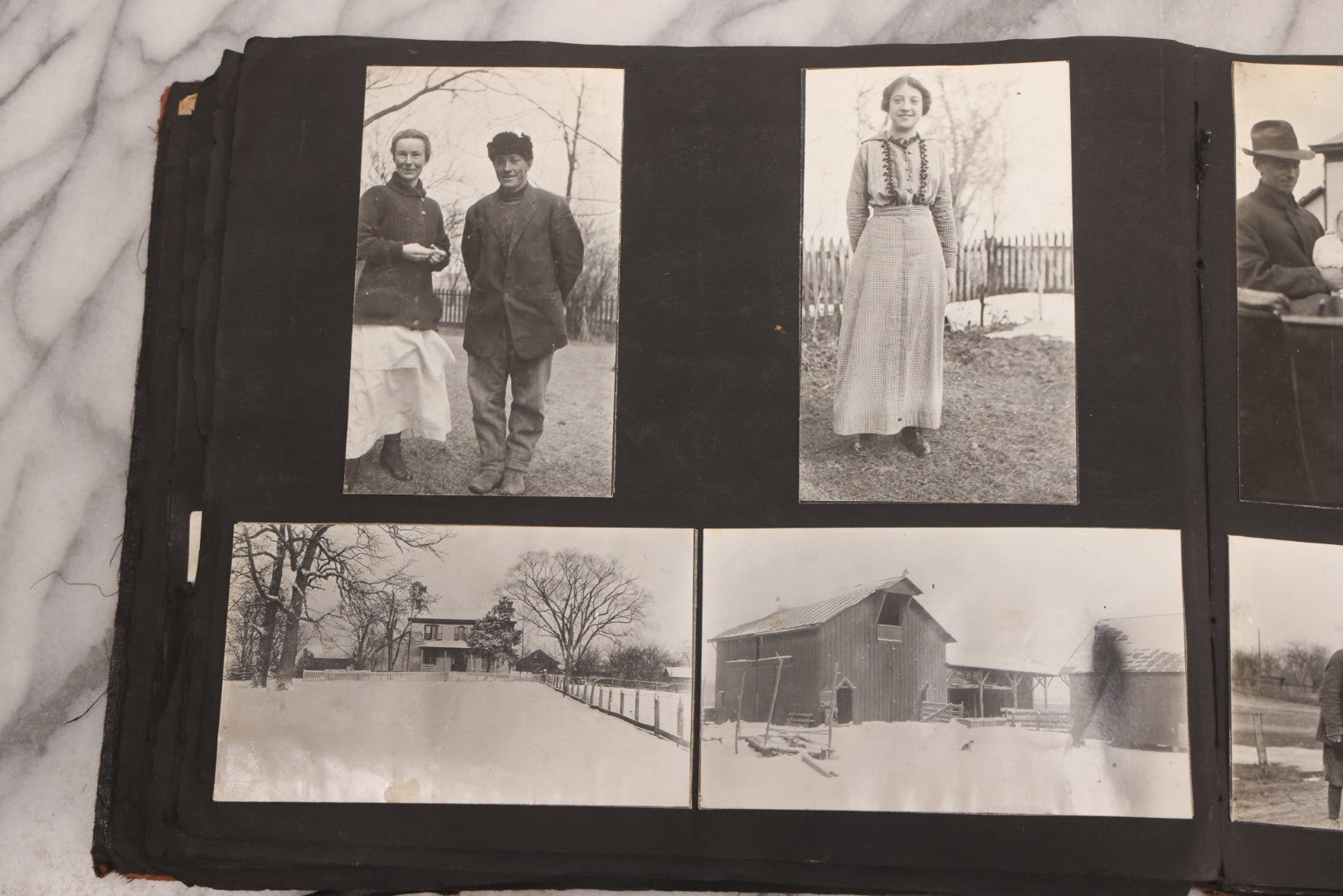Lot 006 - Important Antique Snapshot Photo Album With 500+ Photographs Depicting American Life Leading Up To World War I, Ohio State University 1913, Great Flood Of 1913, Camp Taliaferro Flight Training, And European Service 1918