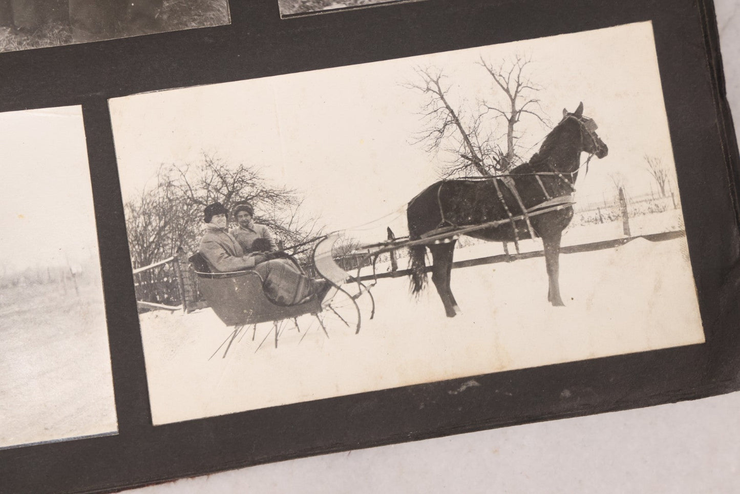 Lot 006 - Important Antique Snapshot Photo Album With 500+ Photographs Depicting American Life Leading Up To World War I, Ohio State University 1913, Great Flood Of 1913, Camp Taliaferro Flight Training, And European Service 1918