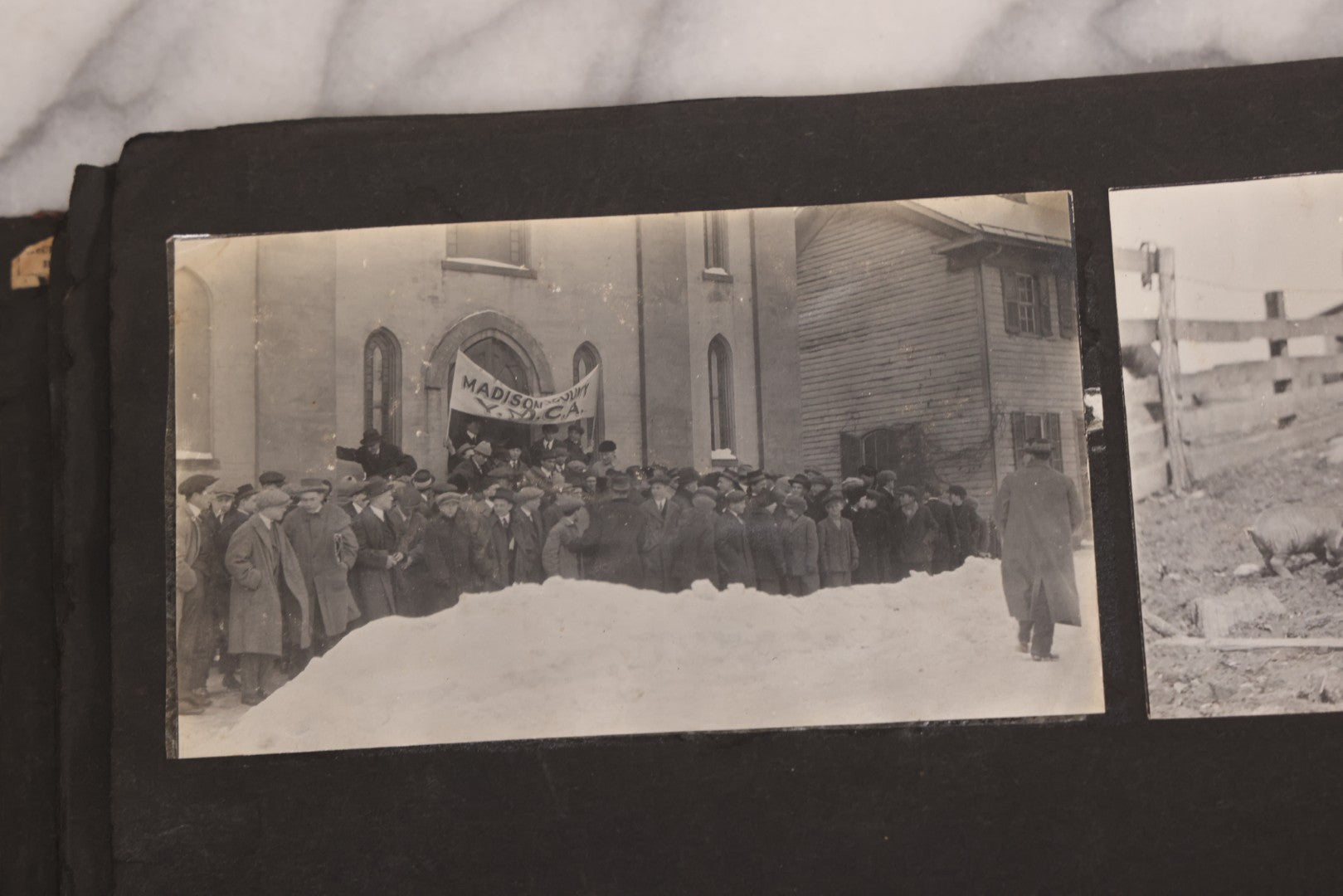 Lot 006 - Important Antique Snapshot Photo Album With 500+ Photographs Depicting American Life Leading Up To World War I, Ohio State University 1913, Great Flood Of 1913, Camp Taliaferro Flight Training, And European Service 1918