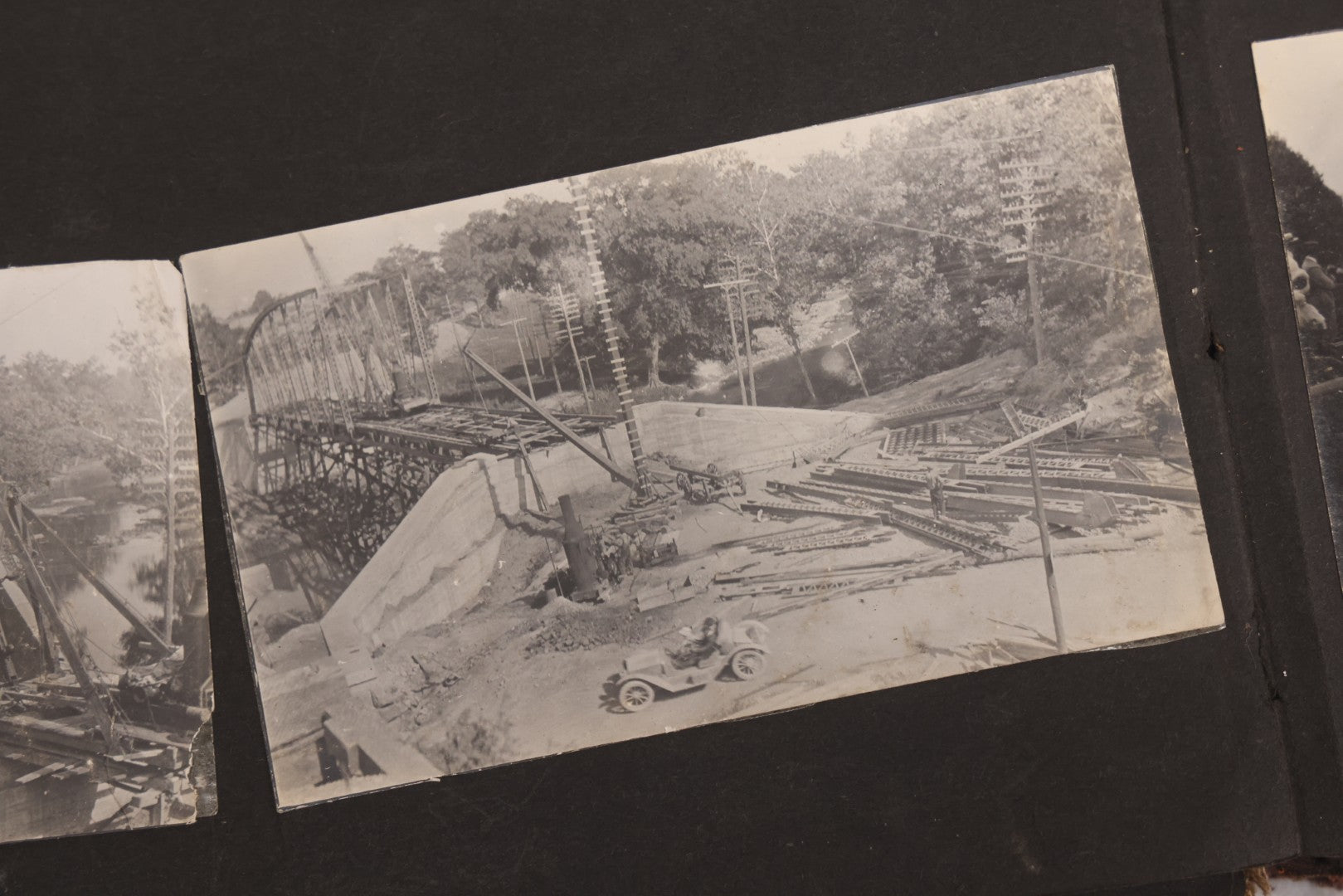 Lot 006 - Important Antique Snapshot Photo Album With 500+ Photographs Depicting American Life Leading Up To World War I, Ohio State University 1913, Great Flood Of 1913, Camp Taliaferro Flight Training, And European Service 1918