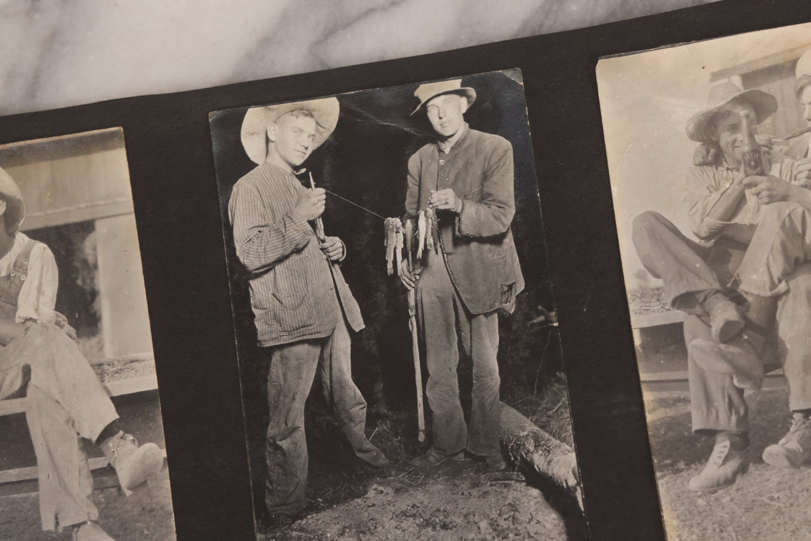 Lot 006 - Important Antique Snapshot Photo Album With 500+ Photographs Depicting American Life Leading Up To World War I, Ohio State University 1913, Great Flood Of 1913, Camp Taliaferro Flight Training, And European Service 1918