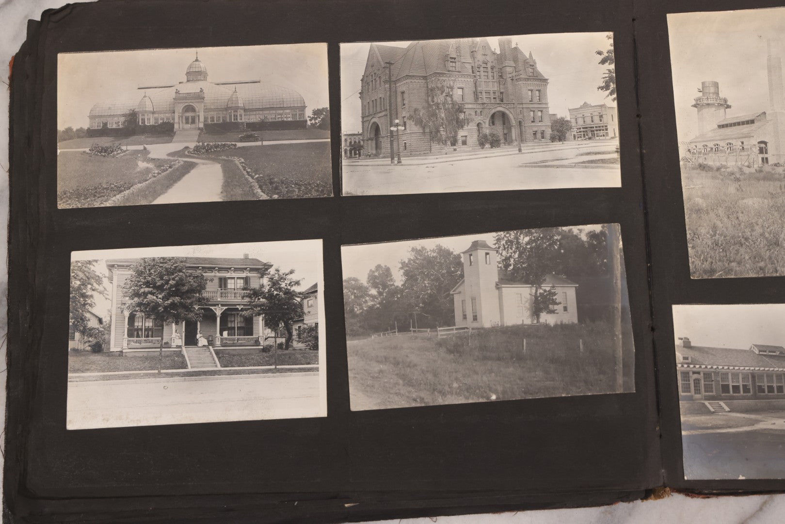 Lot 006 - Important Antique Snapshot Photo Album With 500+ Photographs Depicting American Life Leading Up To World War I, Ohio State University 1913, Great Flood Of 1913, Camp Taliaferro Flight Training, And European Service 1918