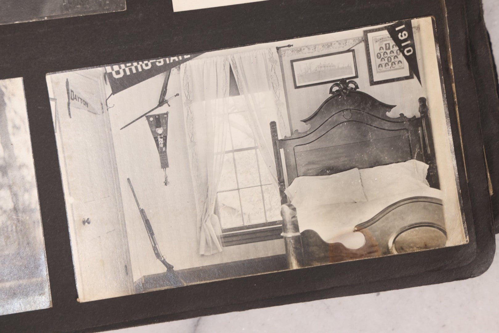 Lot 006 - Important Antique Snapshot Photo Album With 500+ Photographs Depicting American Life Leading Up To World War I, Ohio State University 1913, Great Flood Of 1913, Camp Taliaferro Flight Training, And European Service 1918