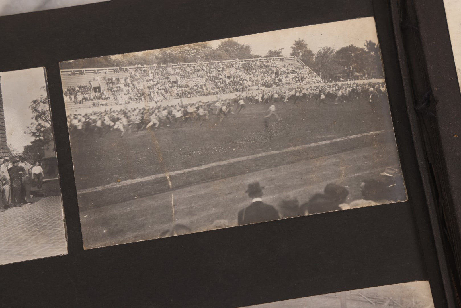 Lot 006 - Important Antique Snapshot Photo Album With 500+ Photographs Depicting American Life Leading Up To World War I, Ohio State University 1913, Great Flood Of 1913, Camp Taliaferro Flight Training, And European Service 1918