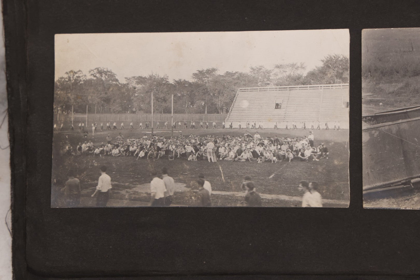 Lot 006 - Important Antique Snapshot Photo Album With 500+ Photographs Depicting American Life Leading Up To World War I, Ohio State University 1913, Great Flood Of 1913, Camp Taliaferro Flight Training, And European Service 1918