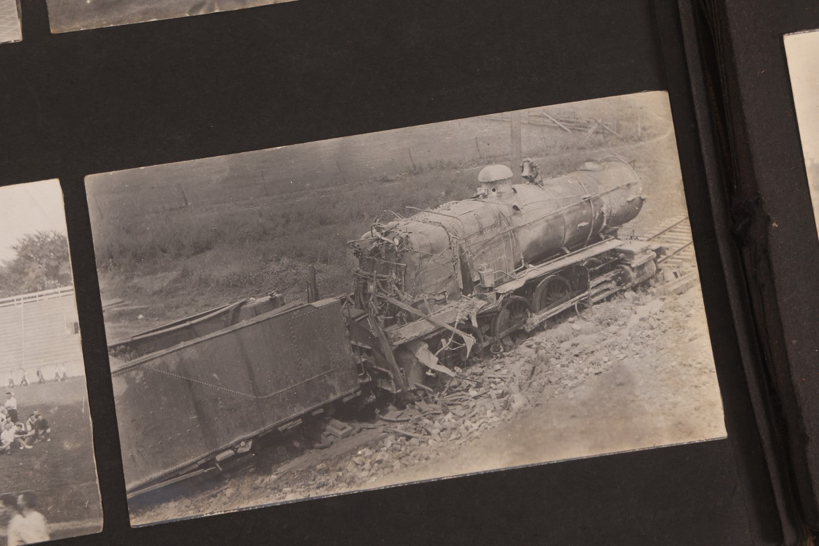 Lot 006 - Important Antique Snapshot Photo Album With 500+ Photographs Depicting American Life Leading Up To World War I, Ohio State University 1913, Great Flood Of 1913, Camp Taliaferro Flight Training, And European Service 1918