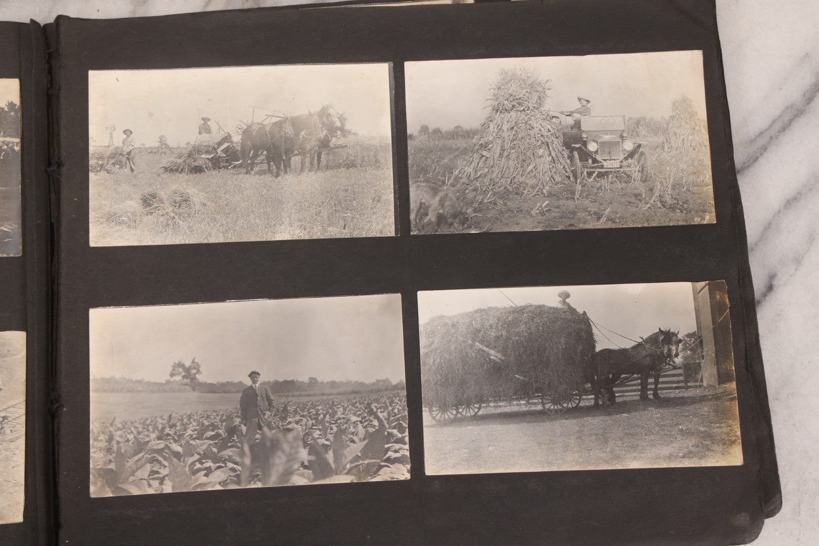 Lot 006 - Important Antique Snapshot Photo Album With 500+ Photographs Depicting American Life Leading Up To World War I, Ohio State University 1913, Great Flood Of 1913, Camp Taliaferro Flight Training, And European Service 1918