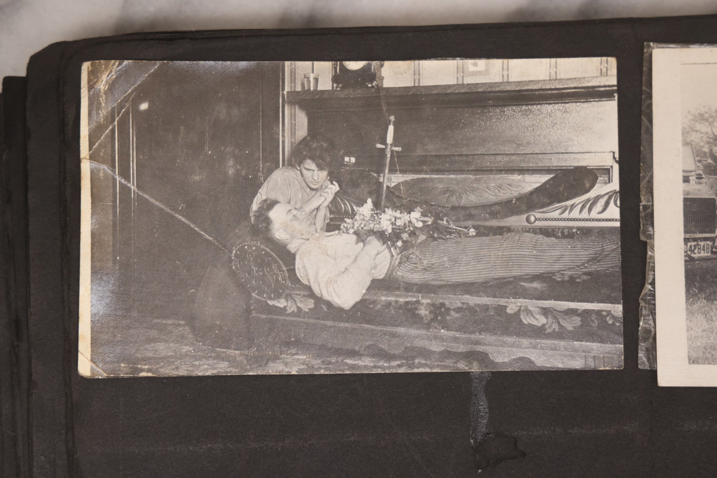 Lot 006 - Important Antique Snapshot Photo Album With 500+ Photographs Depicting American Life Leading Up To World War I, Ohio State University 1913, Great Flood Of 1913, Camp Taliaferro Flight Training, And European Service 1918
