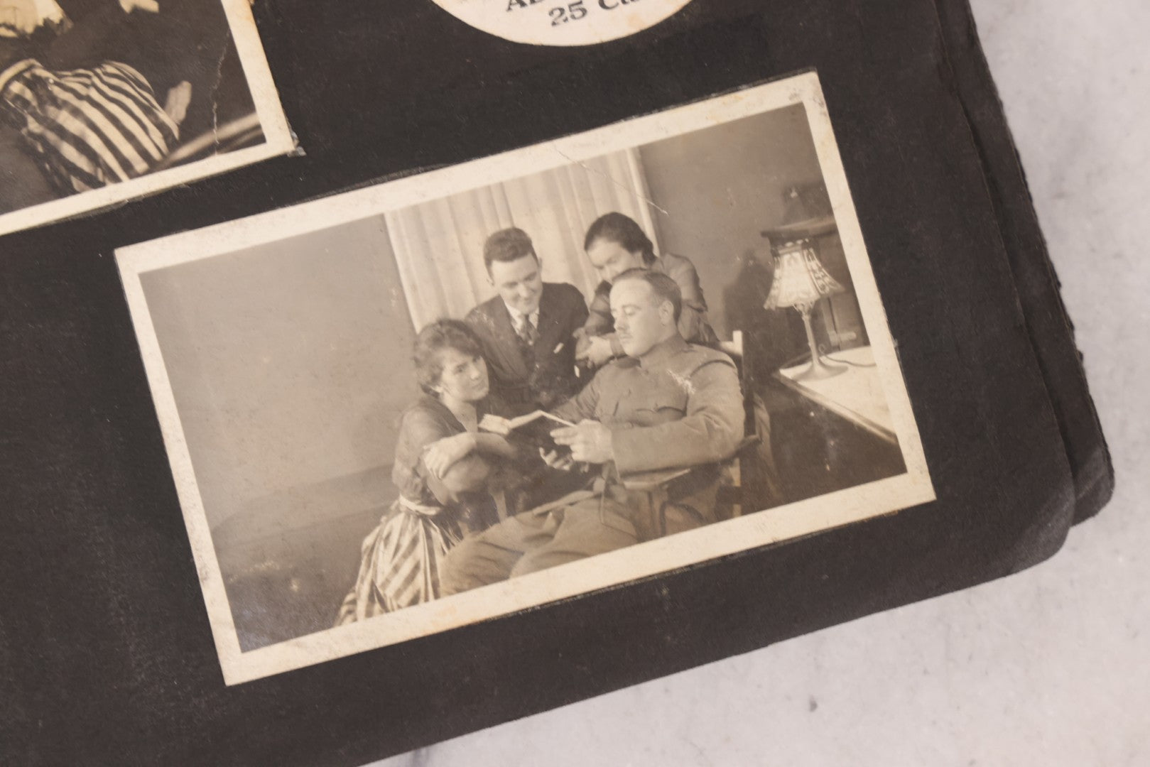 Lot 006 - Important Antique Snapshot Photo Album With 500+ Photographs Depicting American Life Leading Up To World War I, Ohio State University 1913, Great Flood Of 1913, Camp Taliaferro Flight Training, And European Service 1918