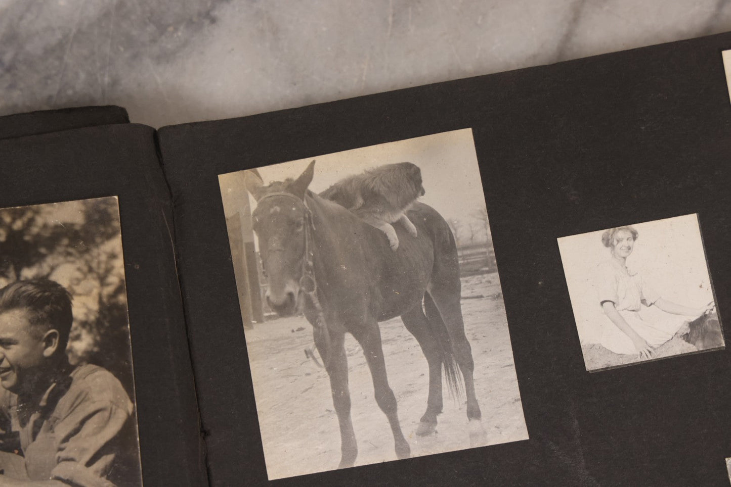 Lot 006 - Important Antique Snapshot Photo Album With 500+ Photographs Depicting American Life Leading Up To World War I, Ohio State University 1913, Great Flood Of 1913, Camp Taliaferro Flight Training, And European Service 1918