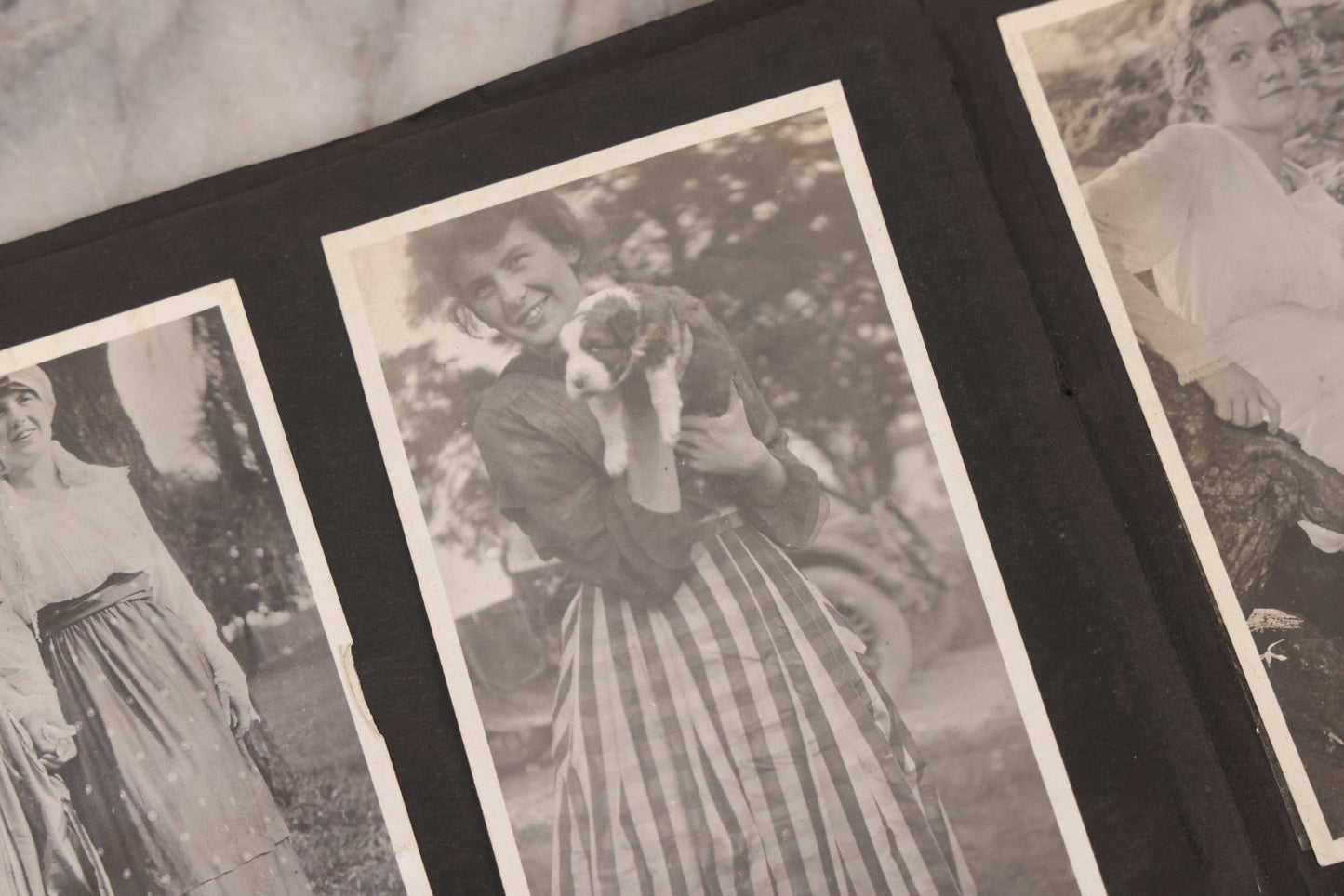 Lot 006 - Important Antique Snapshot Photo Album With 500+ Photographs Depicting American Life Leading Up To World War I, Ohio State University 1913, Great Flood Of 1913, Camp Taliaferro Flight Training, And European Service 1918
