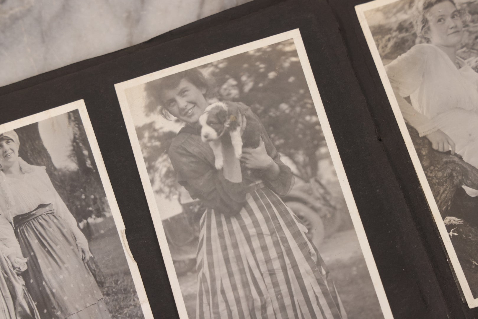 Lot 006 - Important Antique Snapshot Photo Album With 500+ Photographs Depicting American Life Leading Up To World War I, Ohio State University 1913, Great Flood Of 1913, Camp Taliaferro Flight Training, And European Service 1918