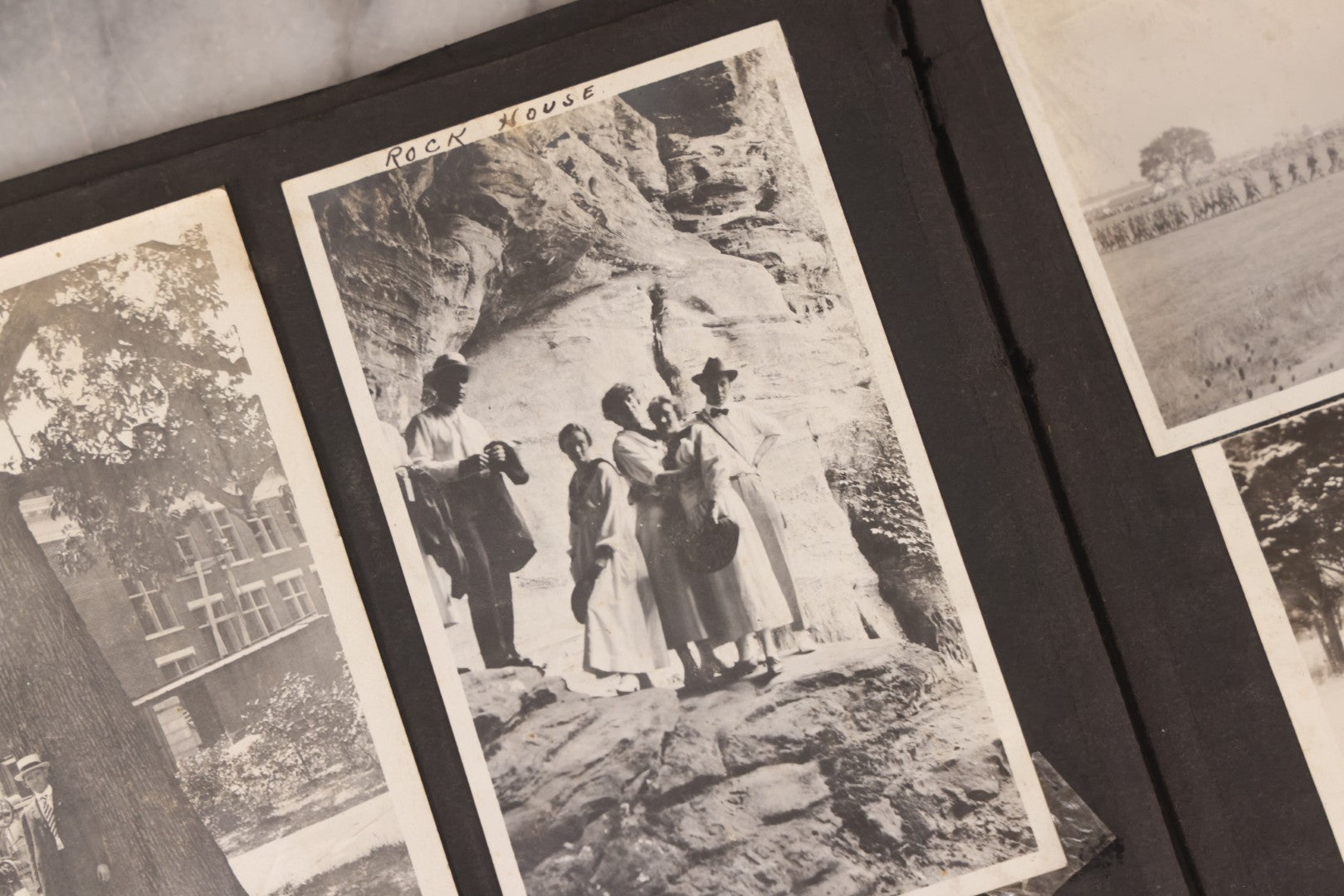 Lot 006 - Important Antique Snapshot Photo Album With 500+ Photographs Depicting American Life Leading Up To World War I, Ohio State University 1913, Great Flood Of 1913, Camp Taliaferro Flight Training, And European Service 1918