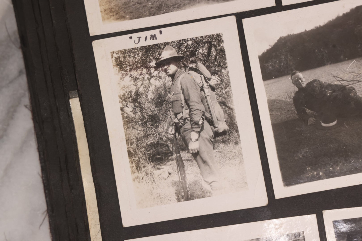 Lot 006 - Important Antique Snapshot Photo Album With 500+ Photographs Depicting American Life Leading Up To World War I, Ohio State University 1913, Great Flood Of 1913, Camp Taliaferro Flight Training, And European Service 1918