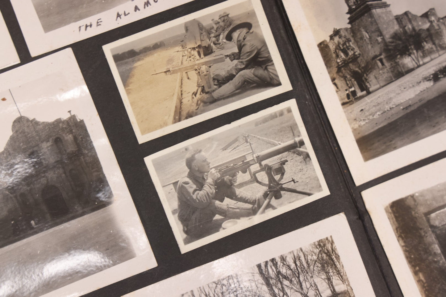 Lot 006 - Important Antique Snapshot Photo Album With 500+ Photographs Depicting American Life Leading Up To World War I, Ohio State University 1913, Great Flood Of 1913, Camp Taliaferro Flight Training, And European Service 1918